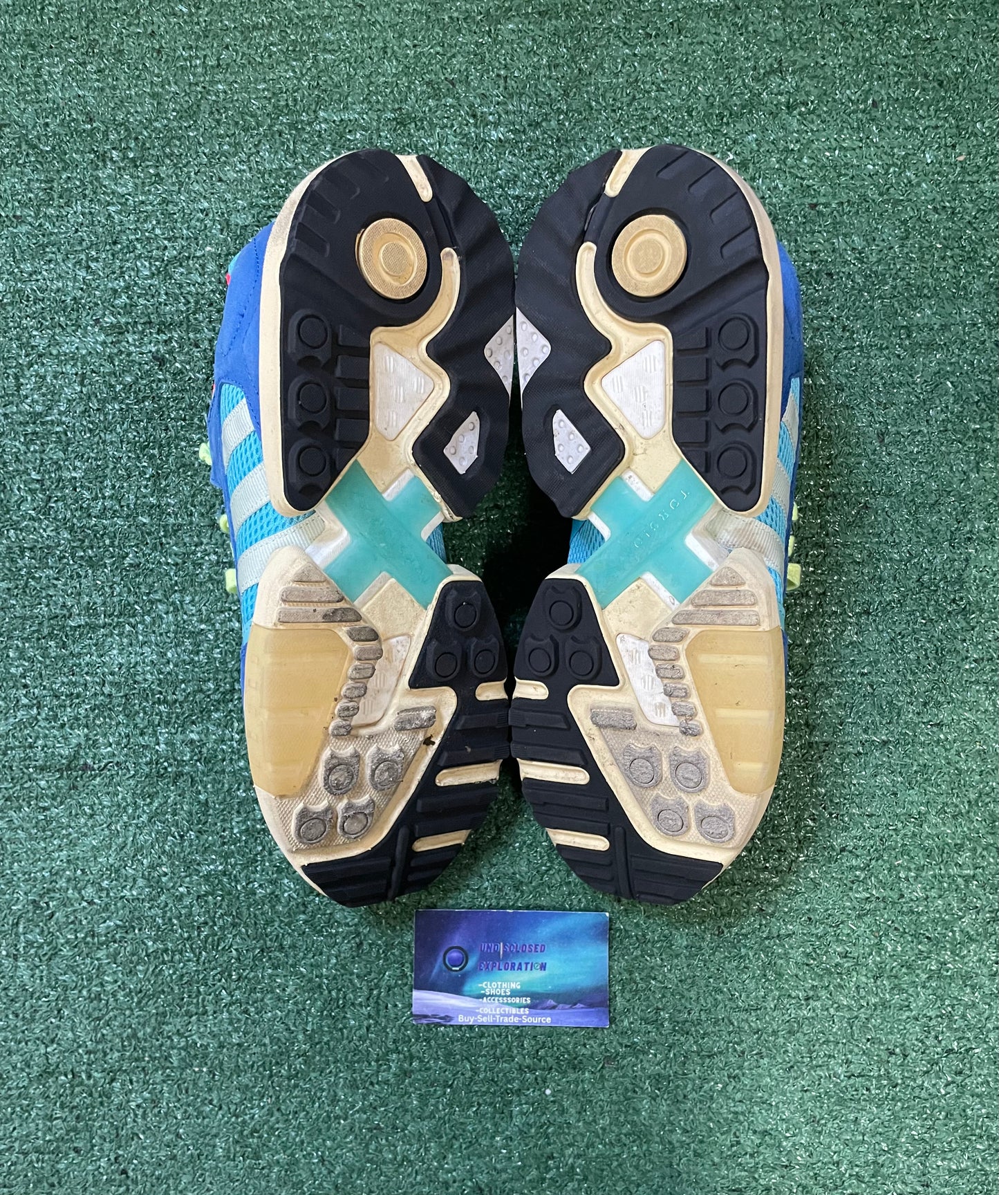 Adidas ZX torsion bright cyan size 10men/11.5women