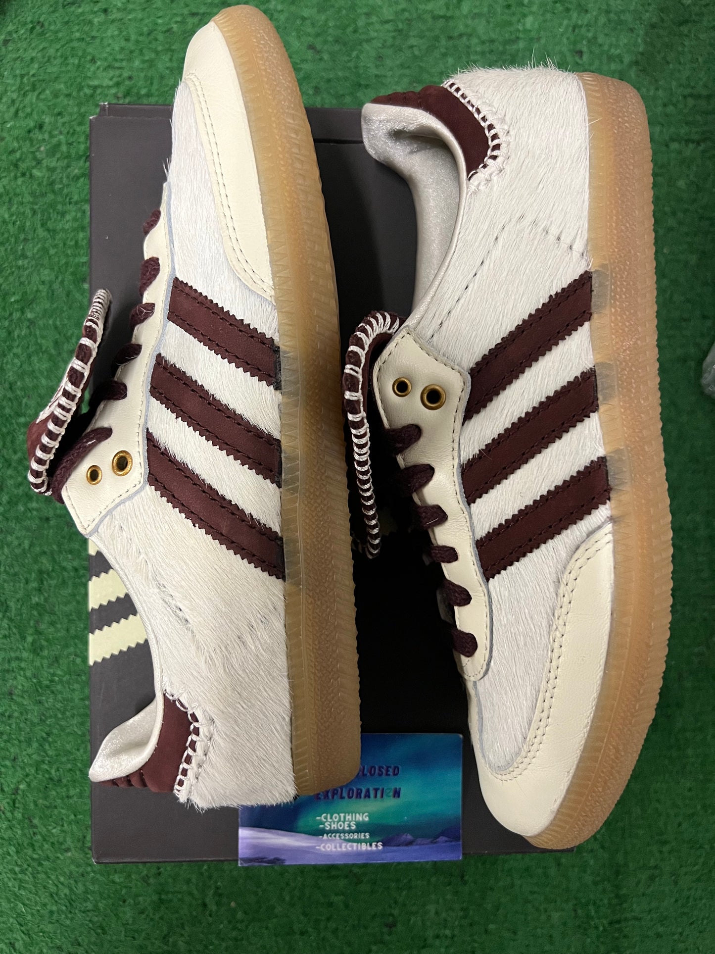Adidas X Wales Bonner pony cream white size 6.5men/8women