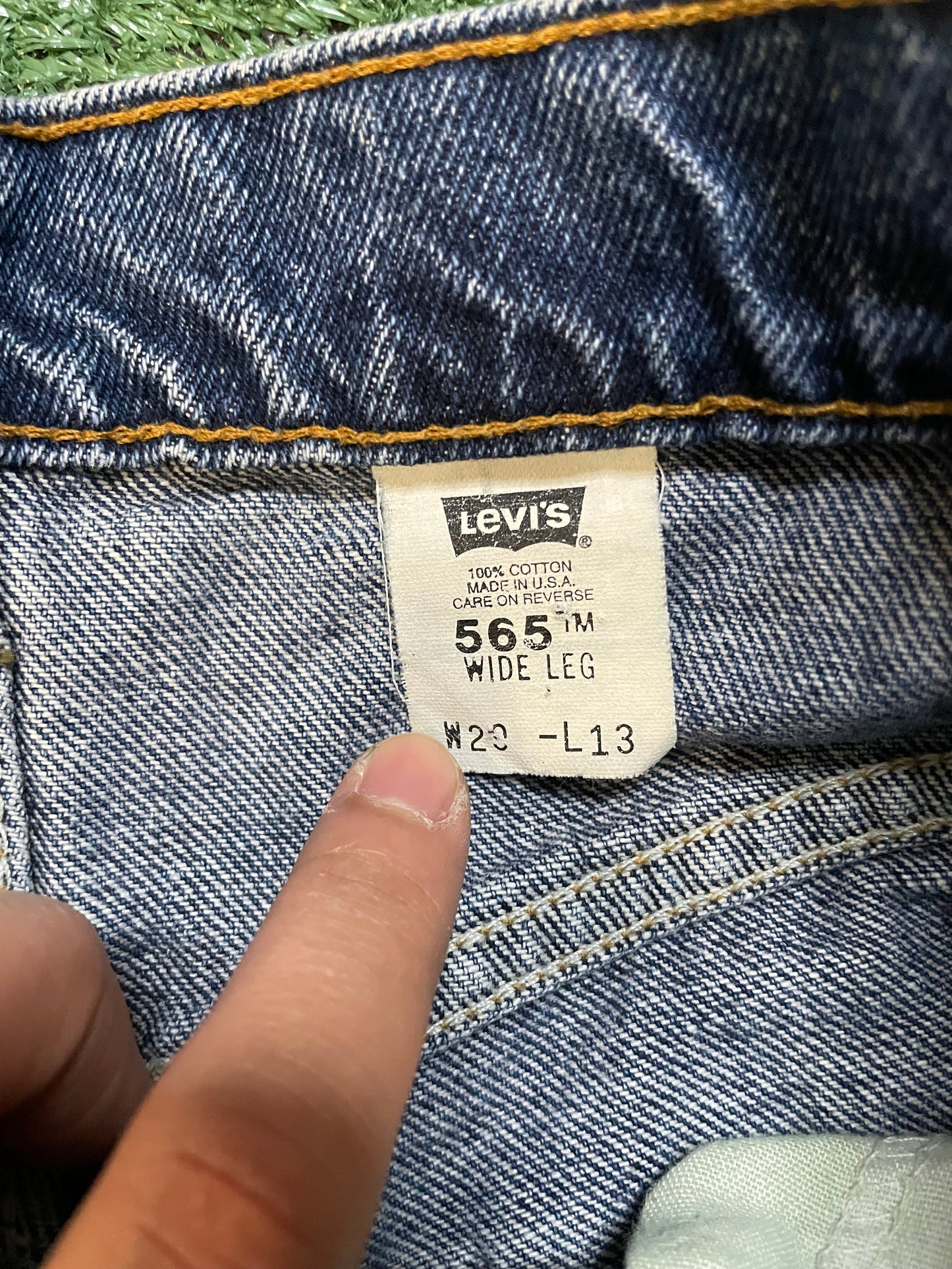 Vintage 1990s Levi 565 Orange tab Jean shorts