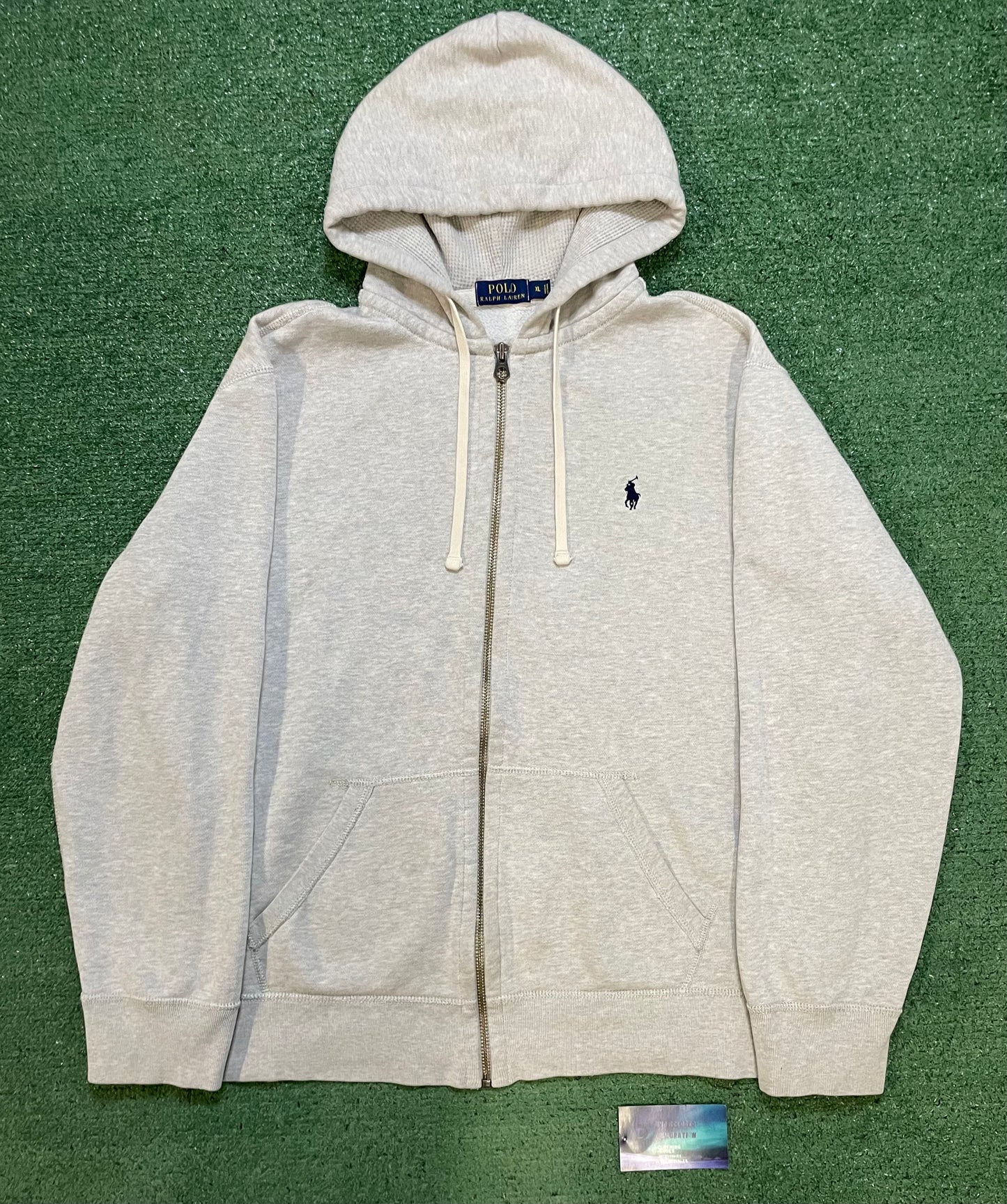 Polo Ralph Lauren grey zip up hoodie