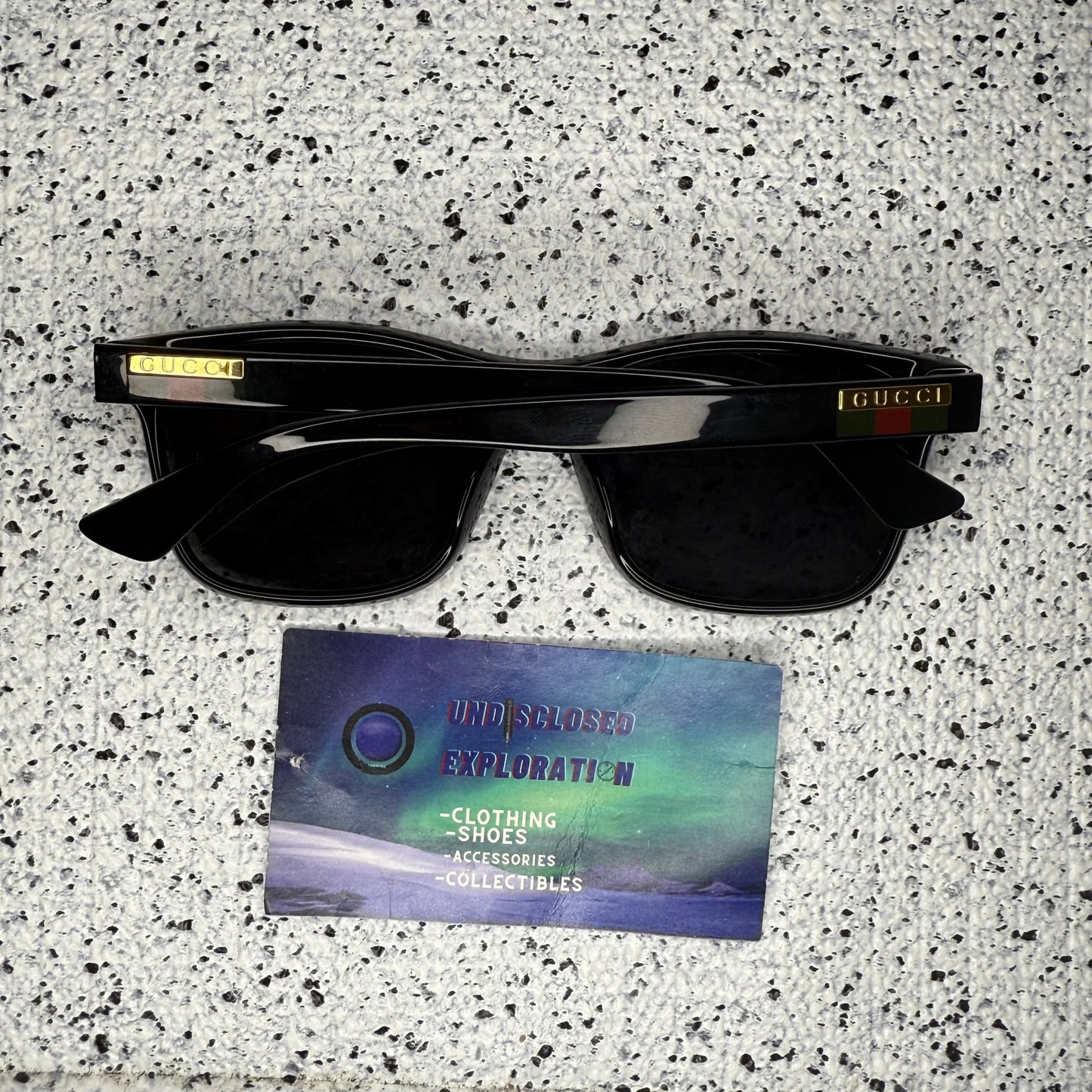 Gucci 5/ mm Polarized Rectangular Sunglasses