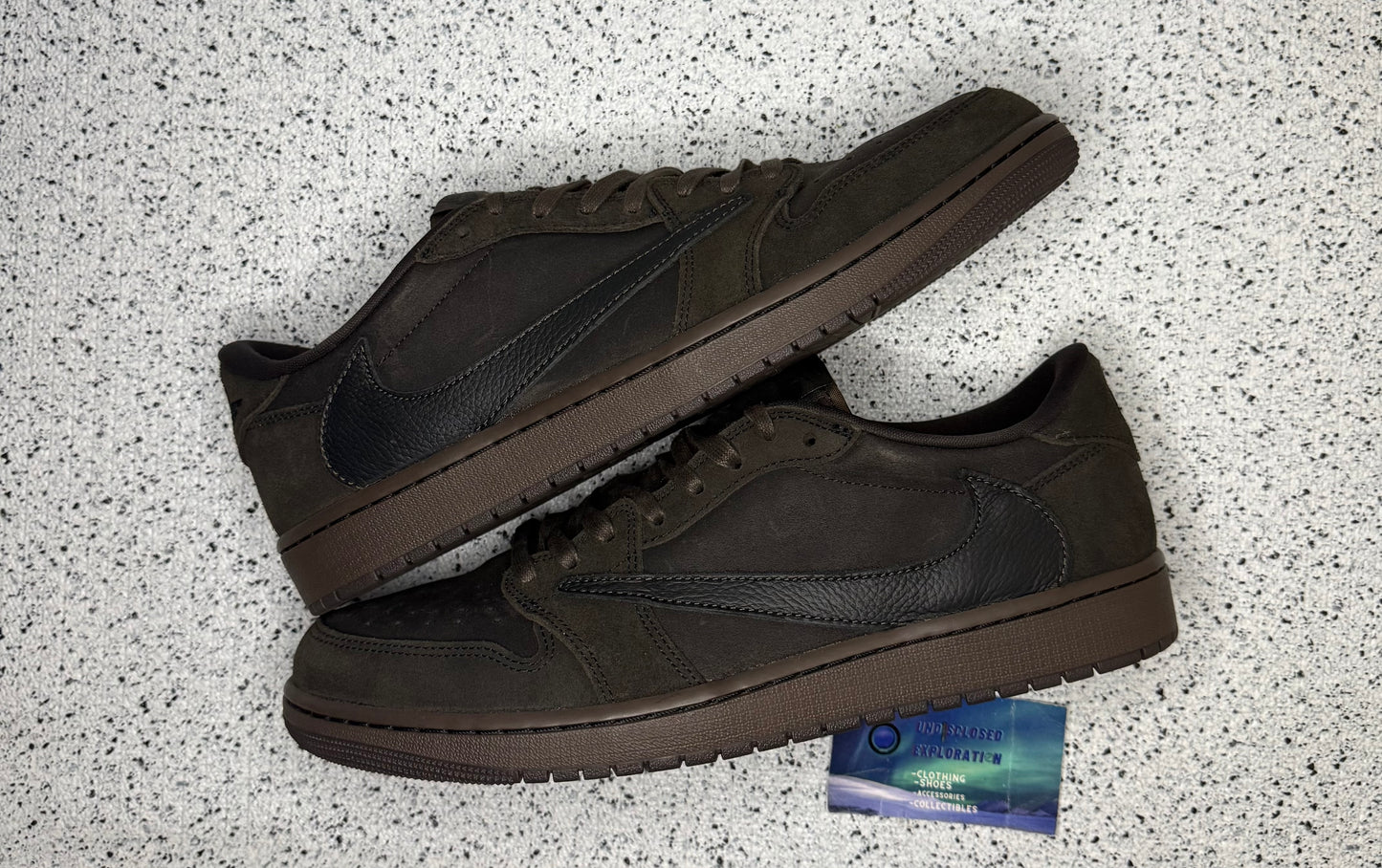 Jordan 1 Low Travis Scott Velvet 12.5 Men/14 Women “Preowned”