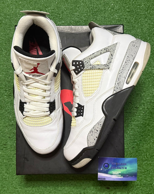 Jordan 4 White Cement 2016 9.5 Men/11 Women “Preowned”