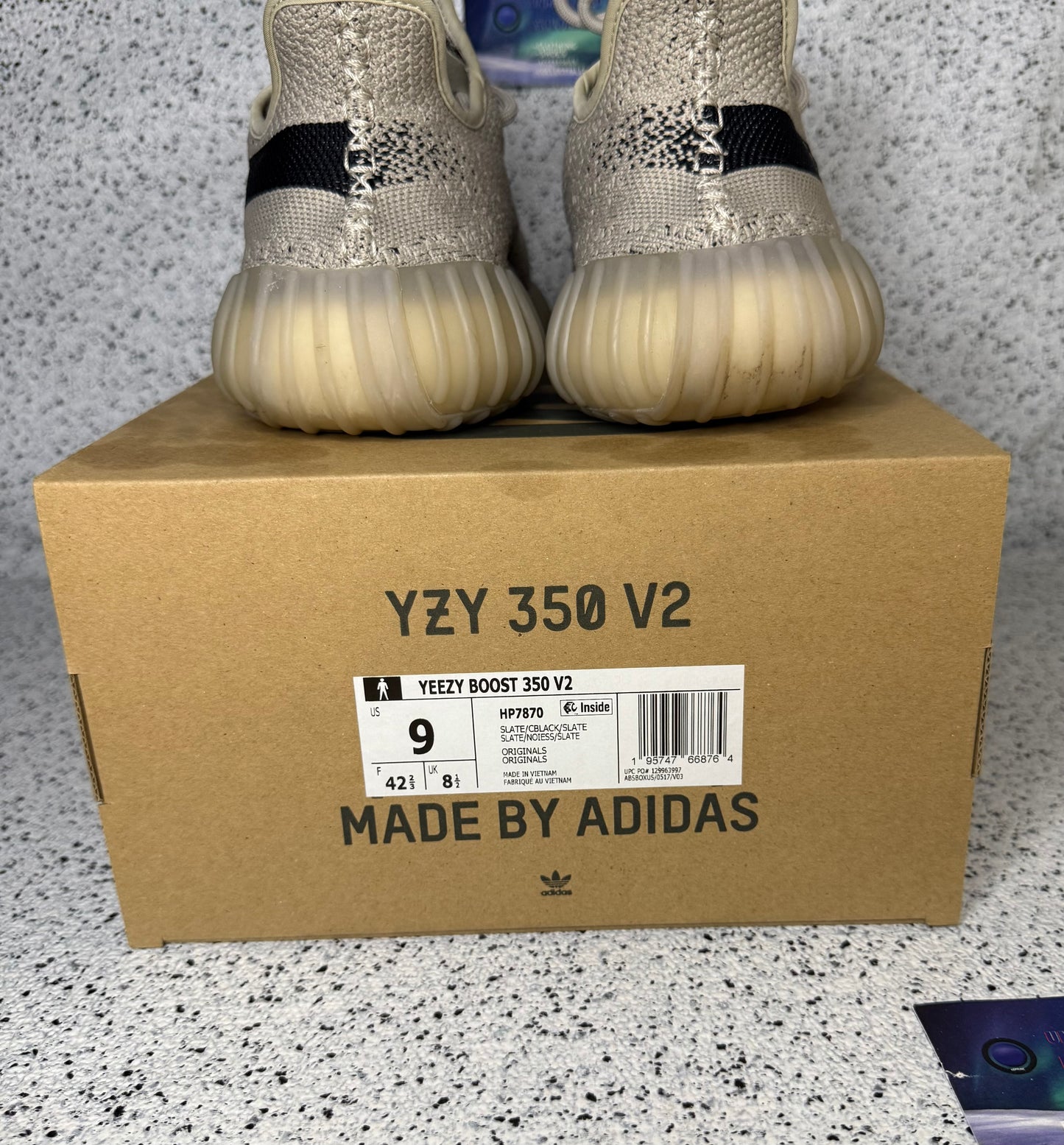 Adidas Yeezy 350 Slate 9 Men/10.5 Women “Preowned”