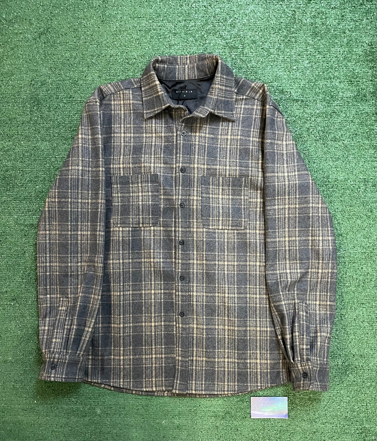 Richie Le premium brushed grey flannel