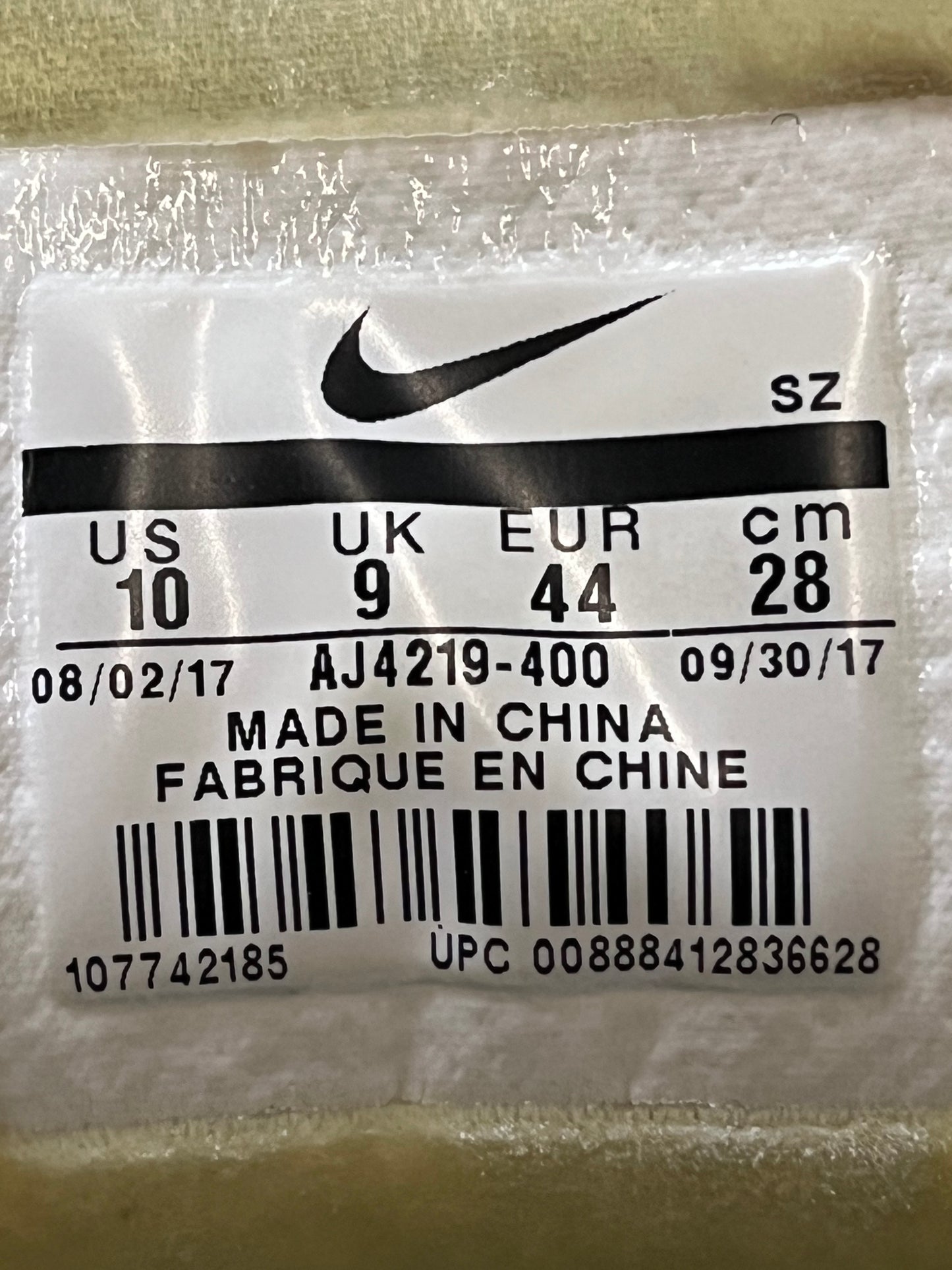 Nike Air max 1/97 Sean wotherspoon size 10men/11.5women