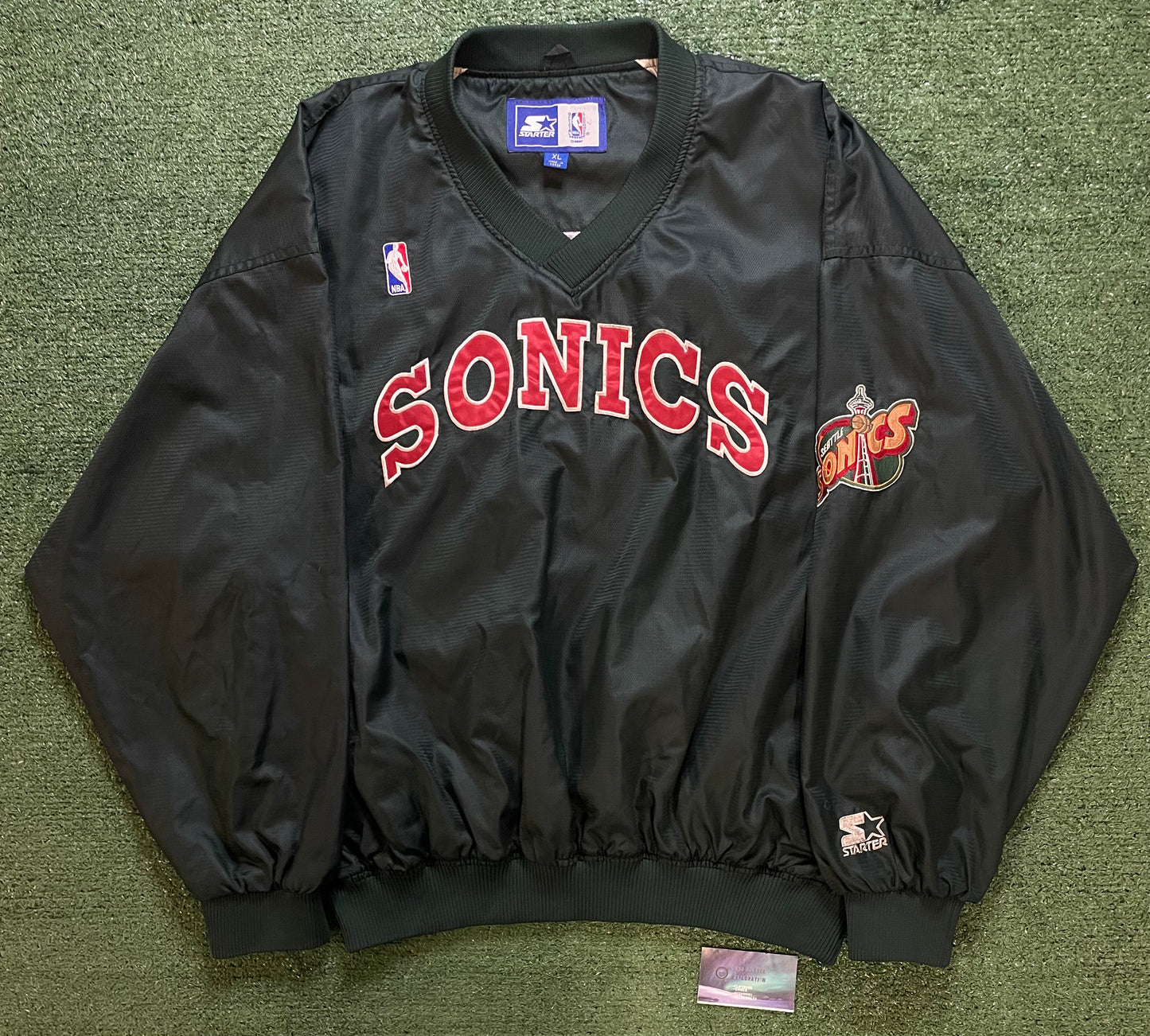 Vintage 1990s Seattle Sonics starter pullover crewneck