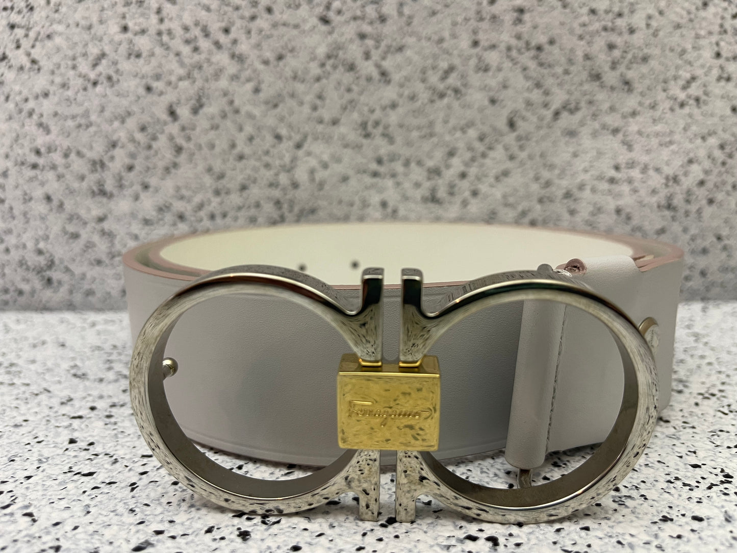 Ferragamo White Belt