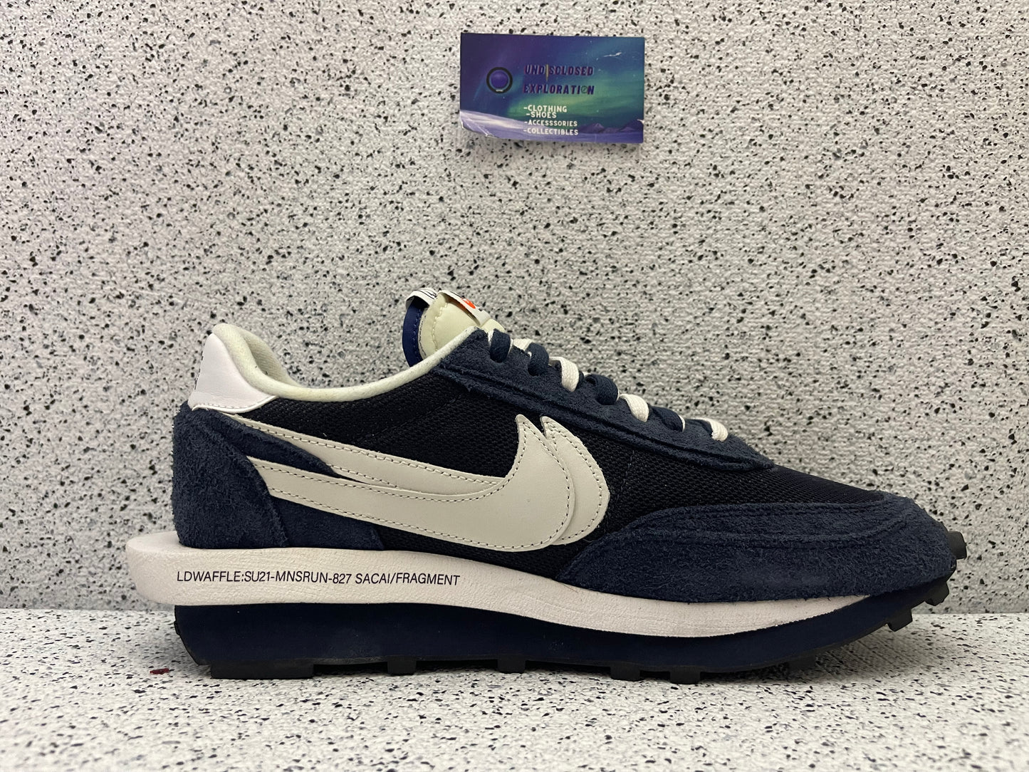 Nike LD Waffle Sacai Fragment Blue Void 10.5 Men/12 Women “Preowned”