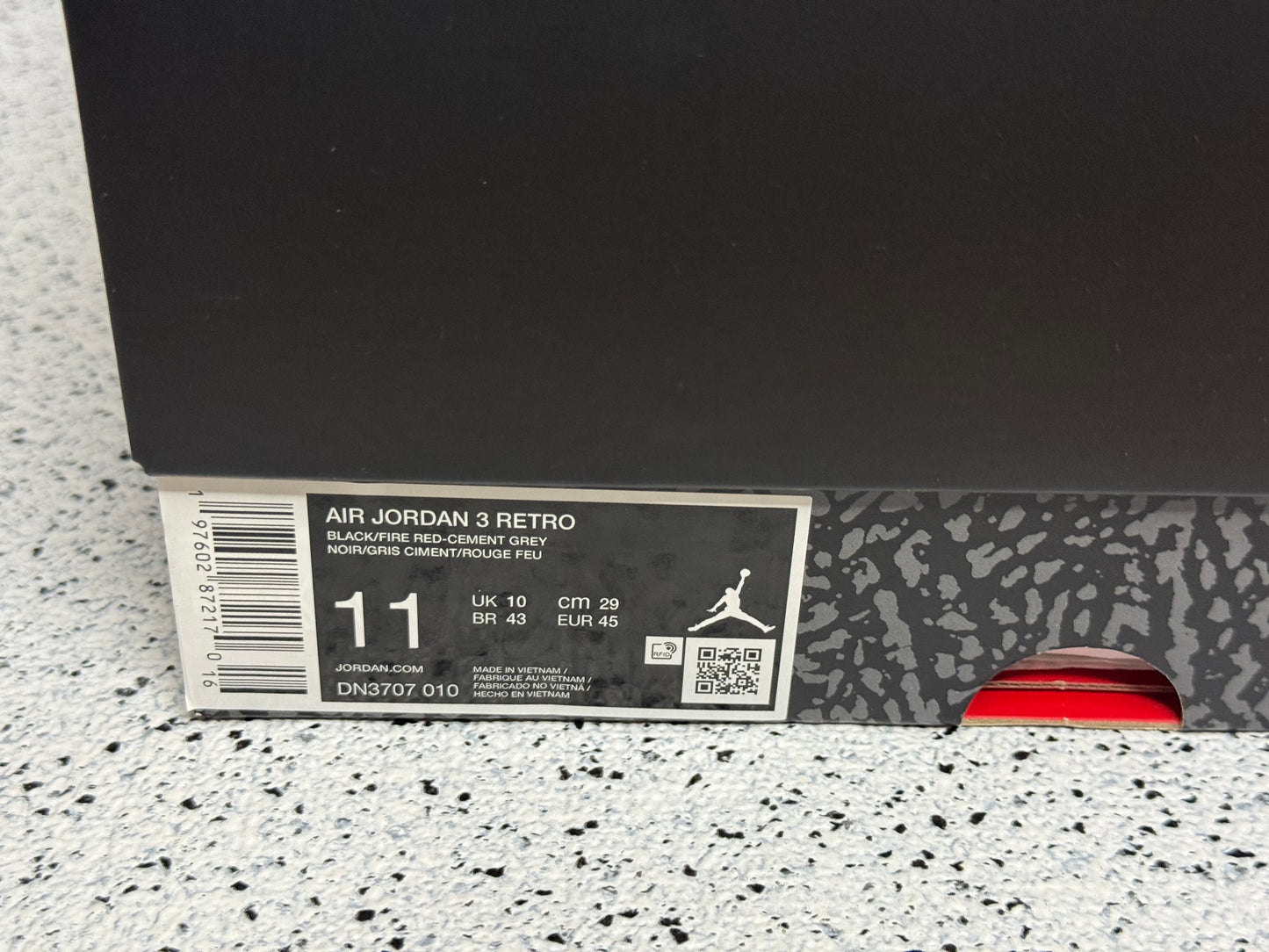Jordan 3 Black Cement 2024