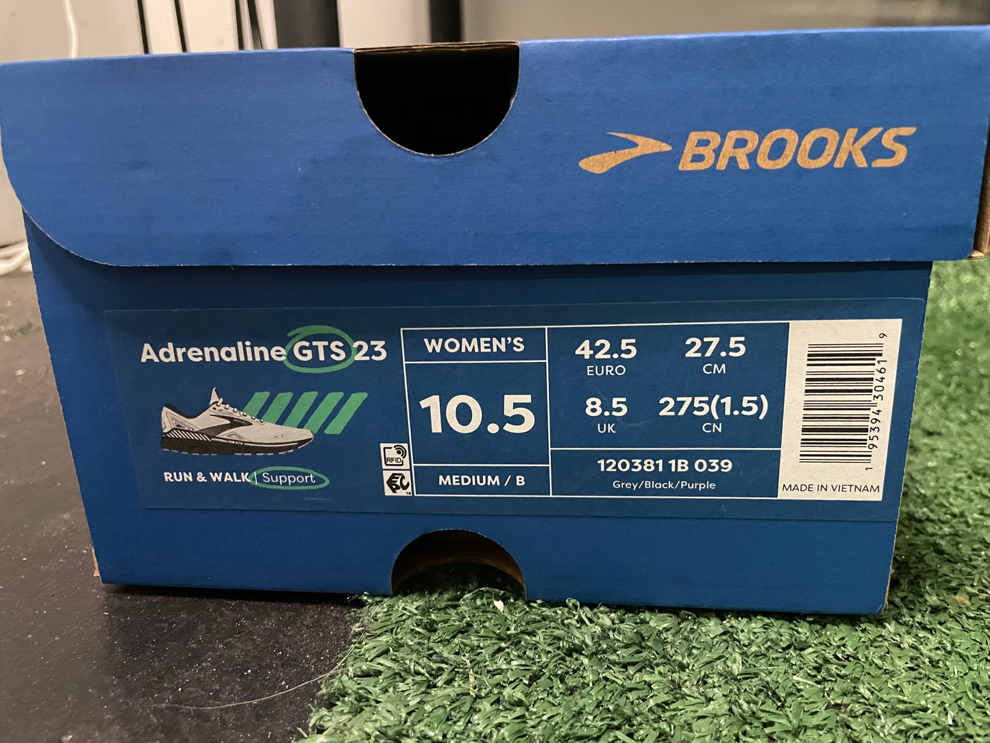 Brooks alderanline GTS grey black purple