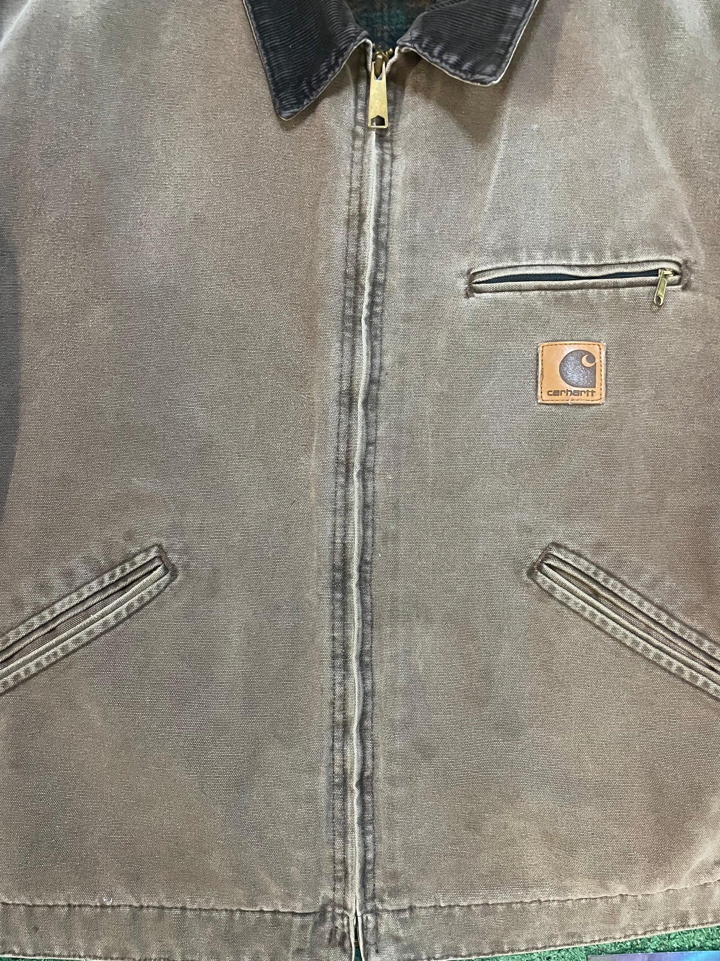 Vintage 1990s Carhartt Detroit Chestnut brown jacket