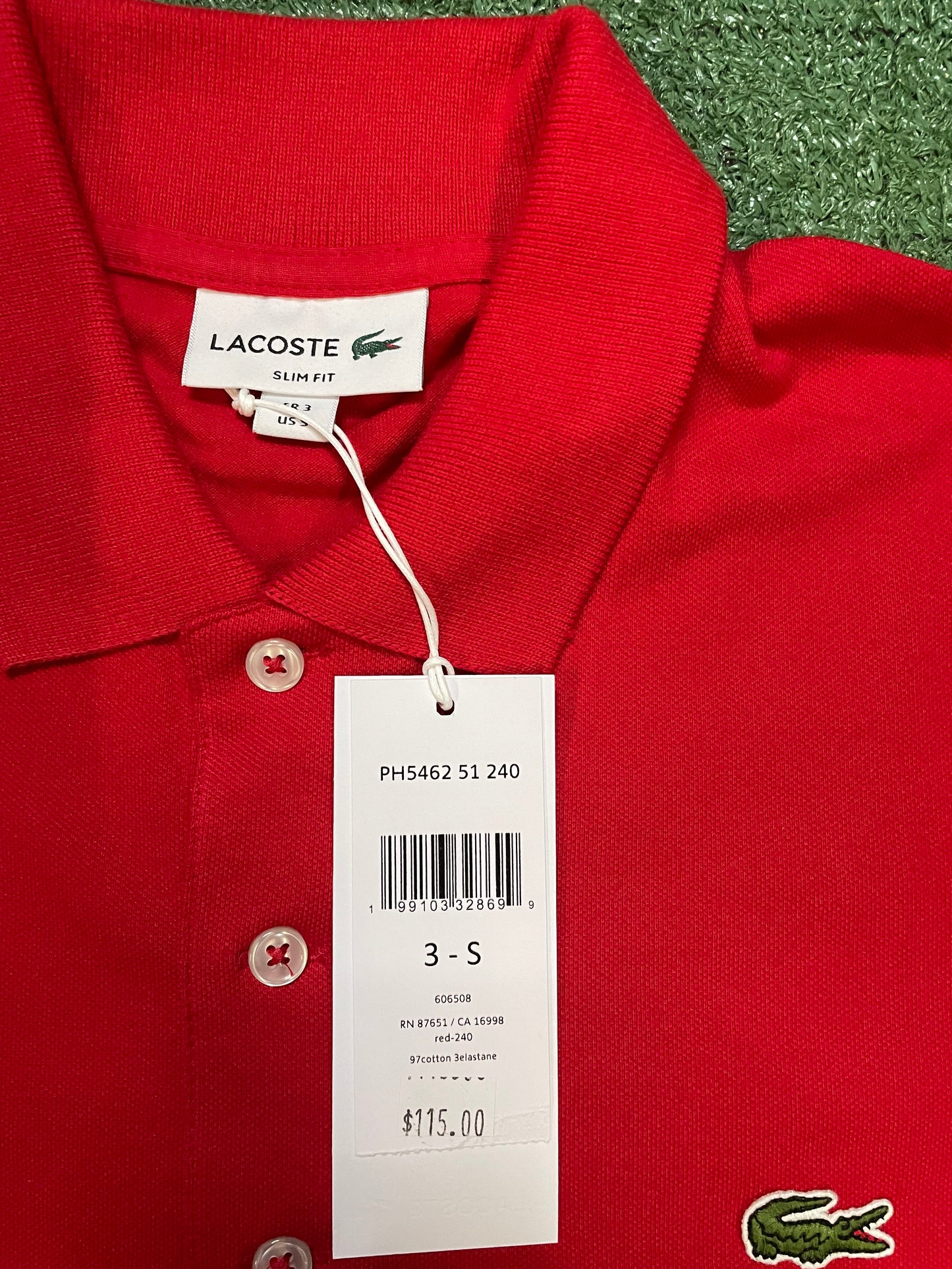 Lacoste red polo