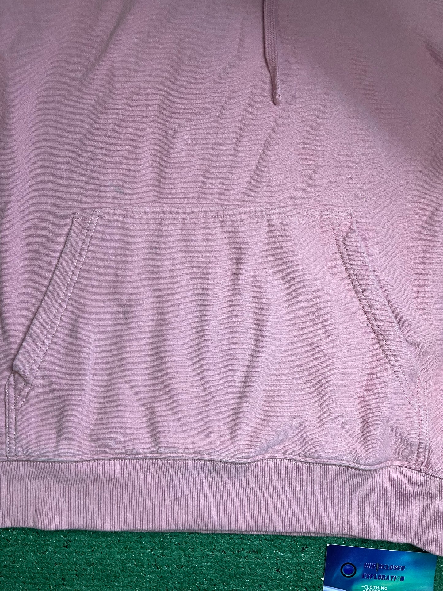 Stussy terry pink hoodie