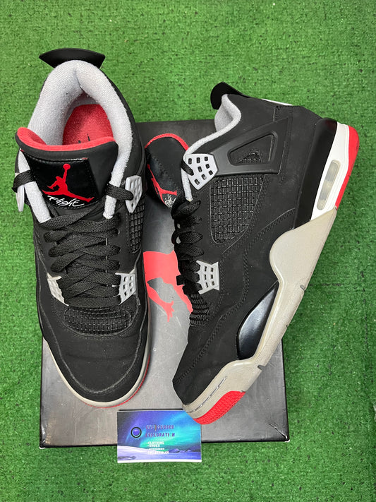 Jordan 4 bred 2019 size 10.5men/12women