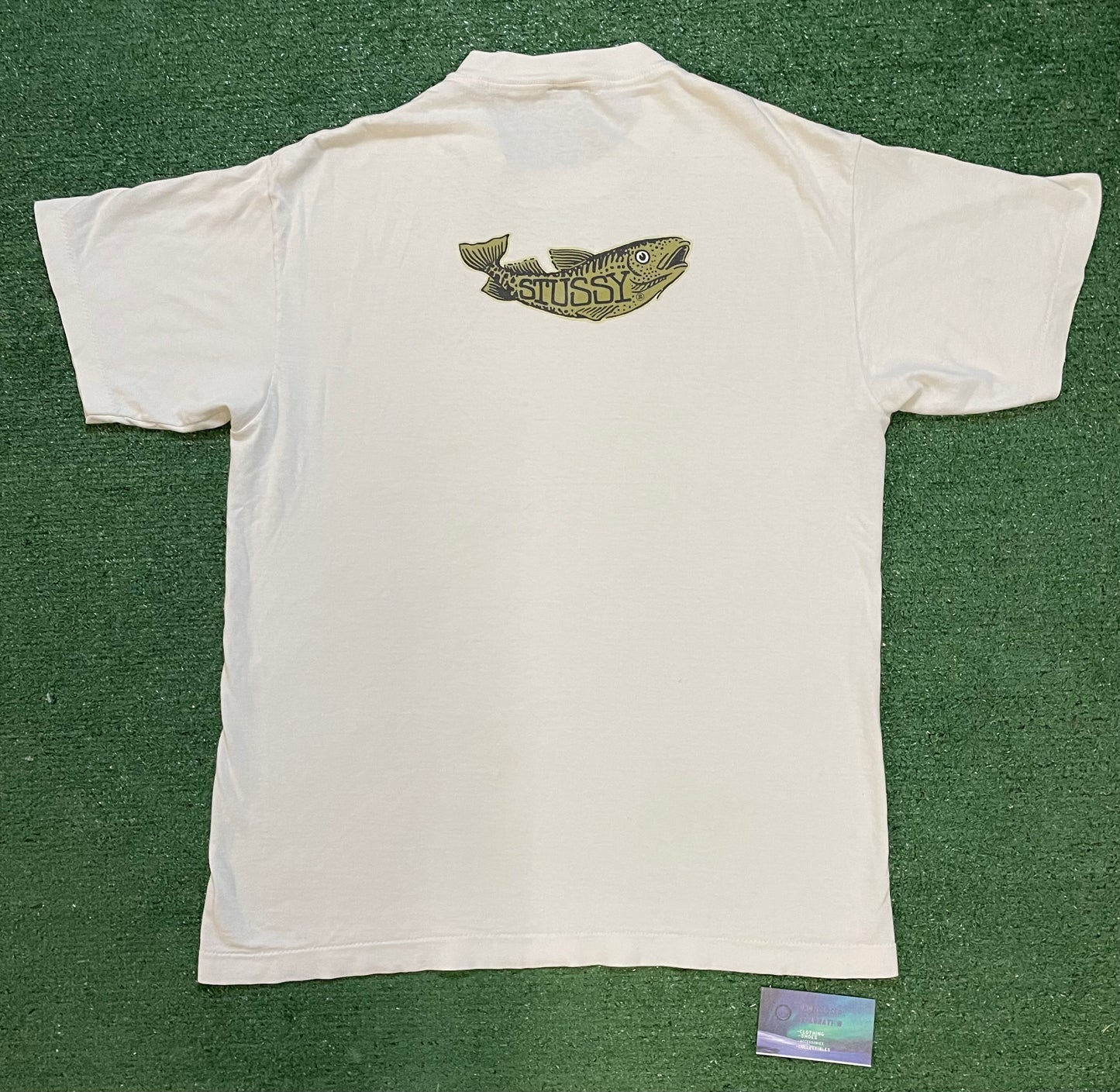 Vintage 1980s Stussy don’t take the bait fishing tee