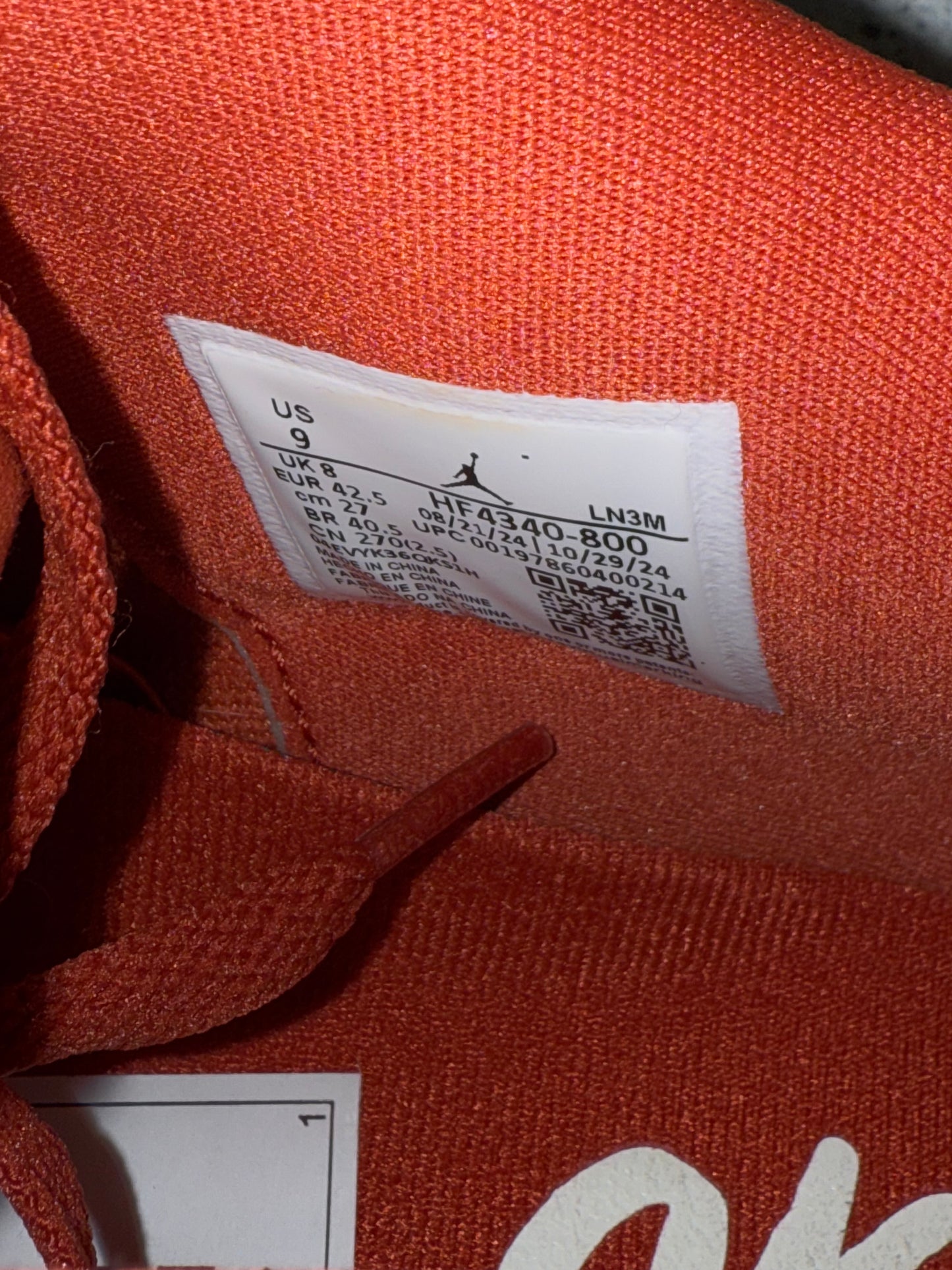Jordan 4 Brick By Brick 9 Men/10.5 Women “Preowned”