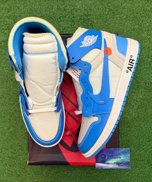 Jordan 1 Off-White University Blue UNC