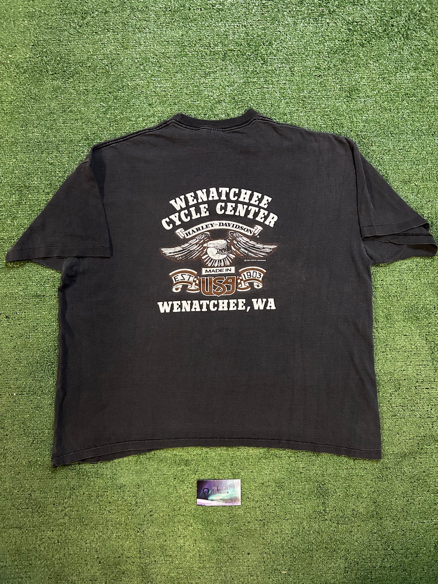 Vintage 1980s Harley Davidson man’s best friend tee