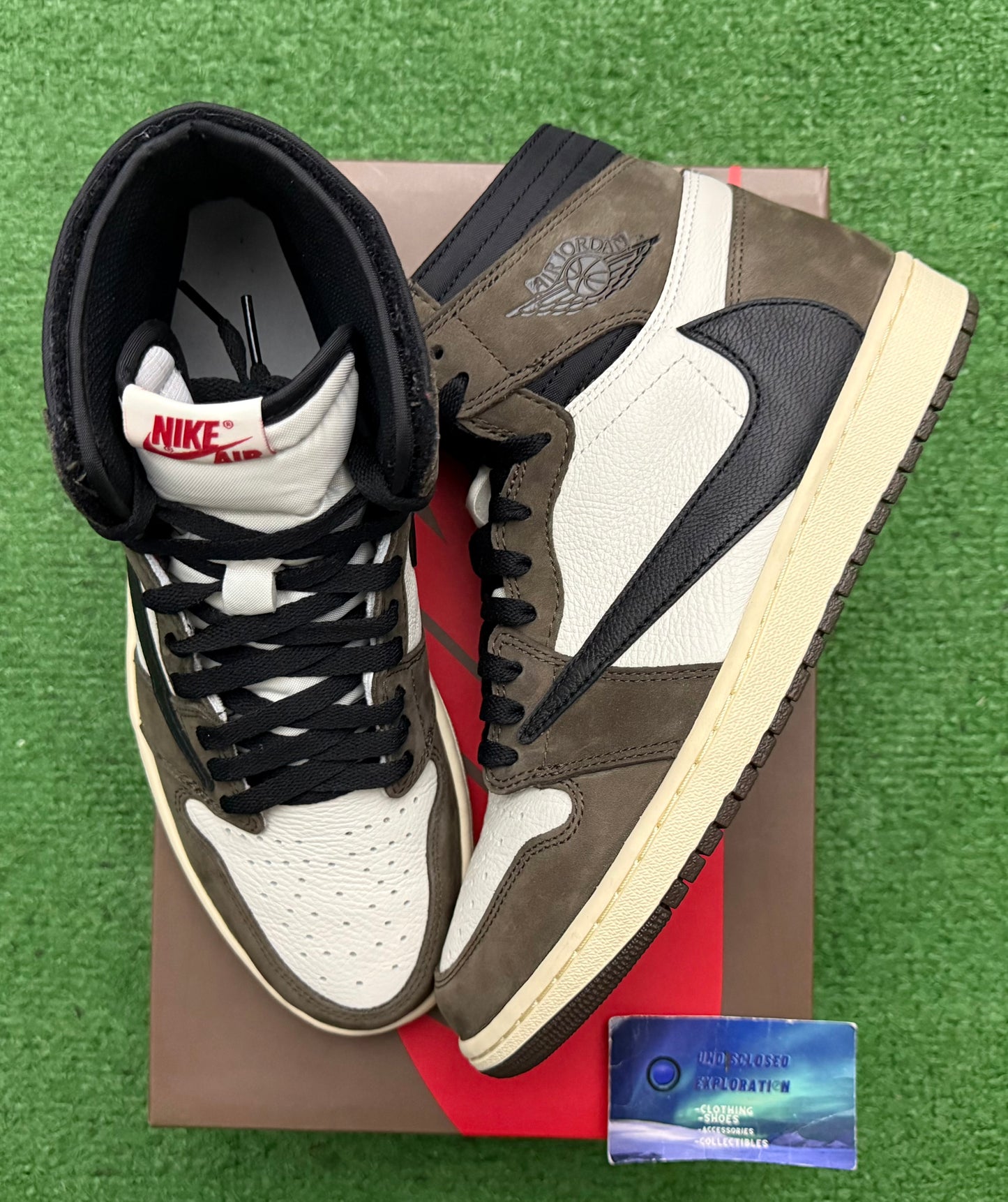 Jordan 1 High Travis Scott Mocha 10 Men/11.5 Women “Preowned”