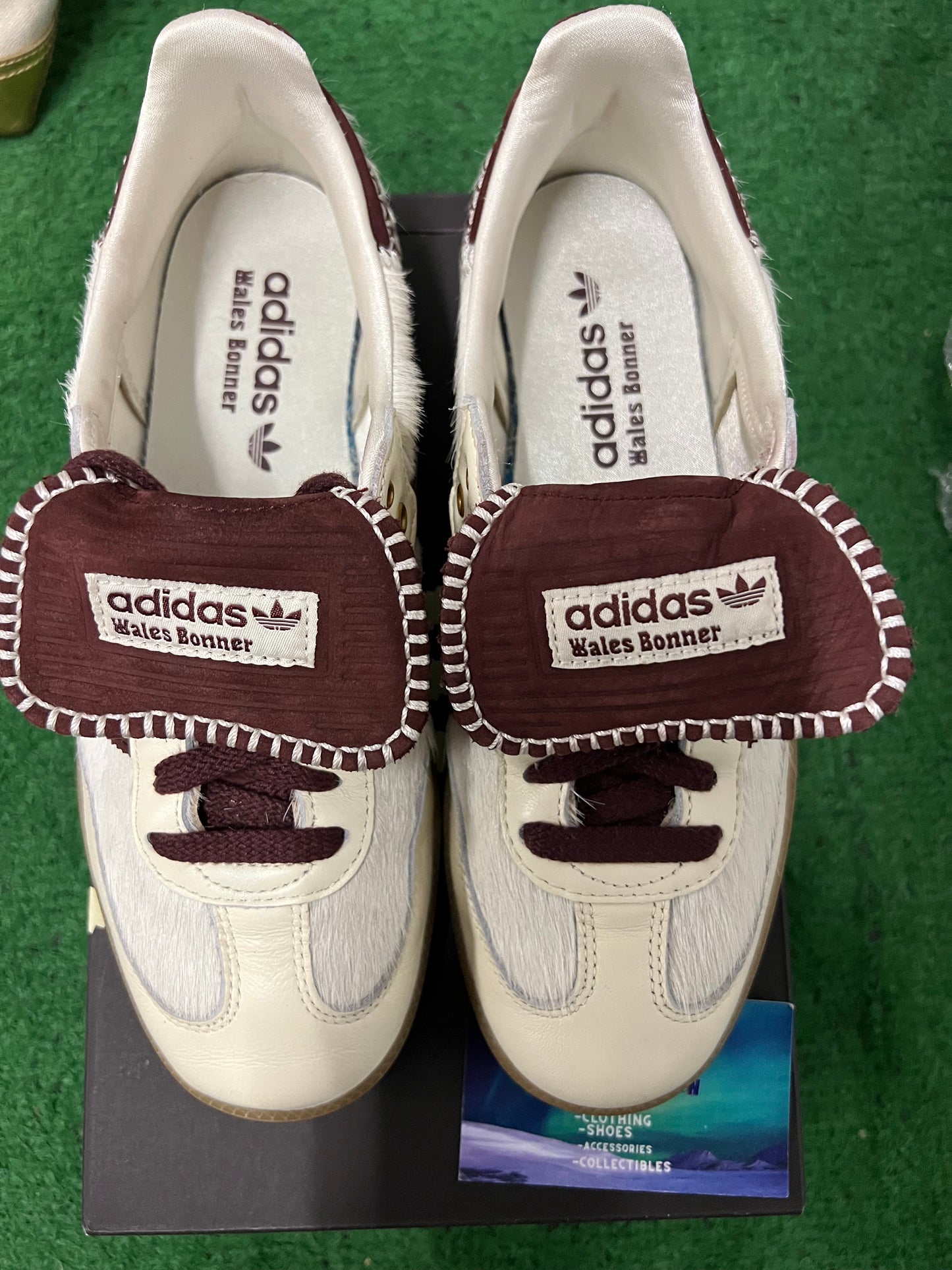 Adidas X Wales Bonner pony cream white size 6.5men/8women