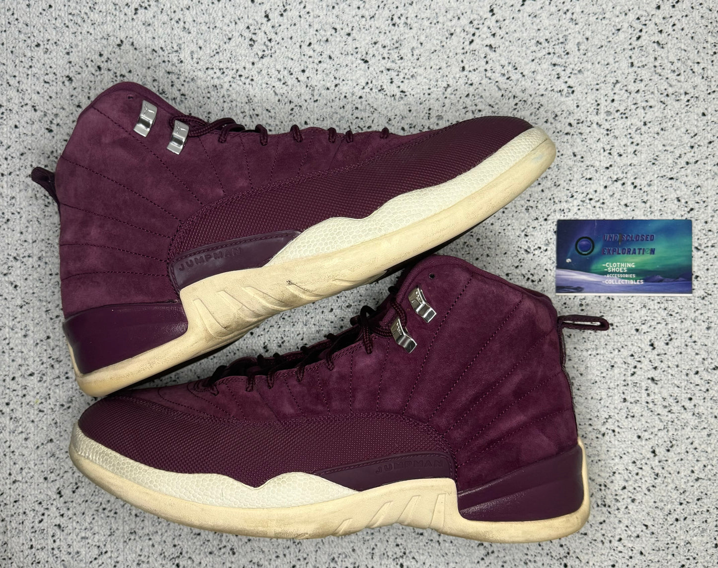 Jordan 12 Bordeaux 11.5 Men/13 Women “Preowned”