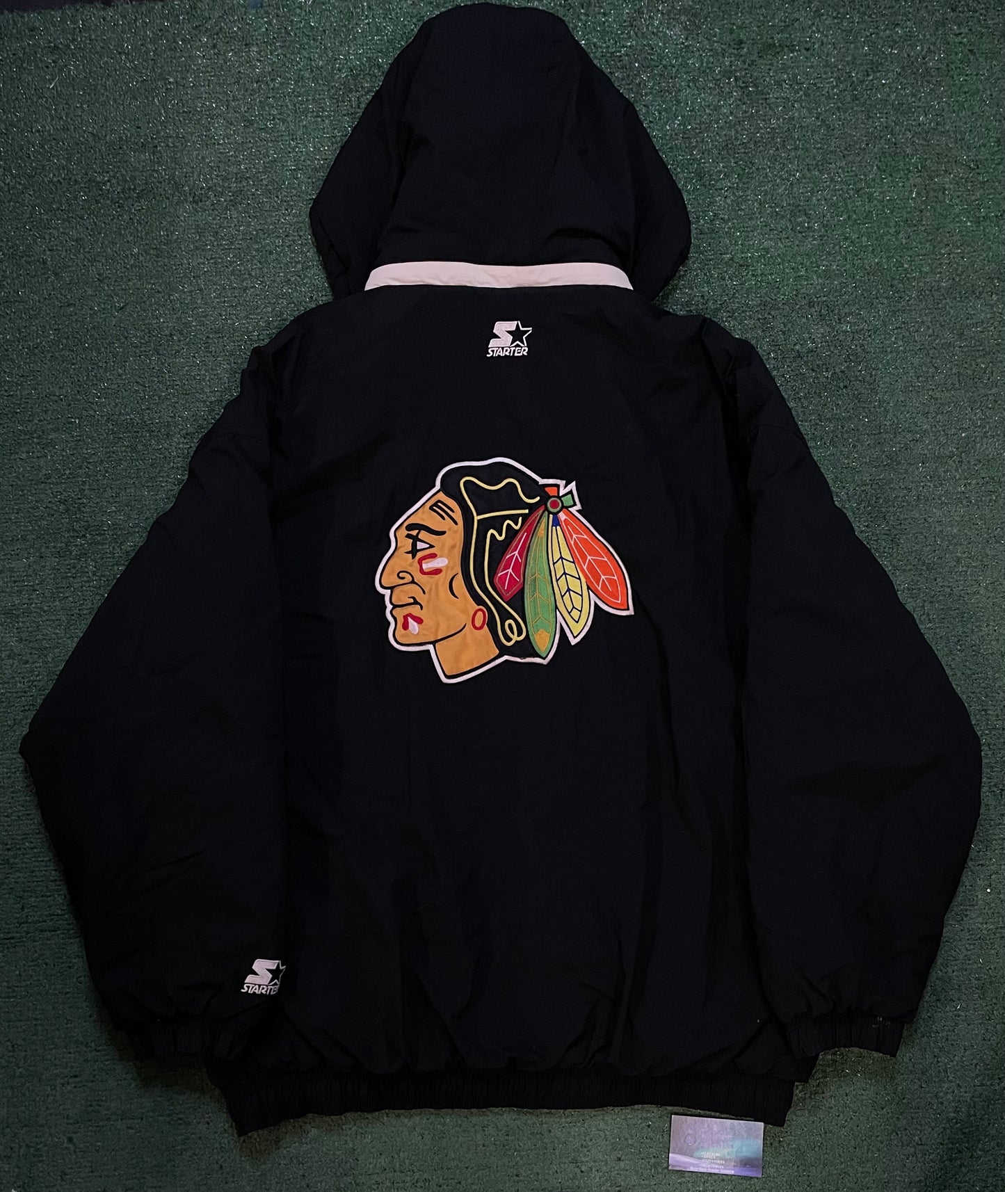 Vintage 1990s Chicago Black Hawks NHL Jacket