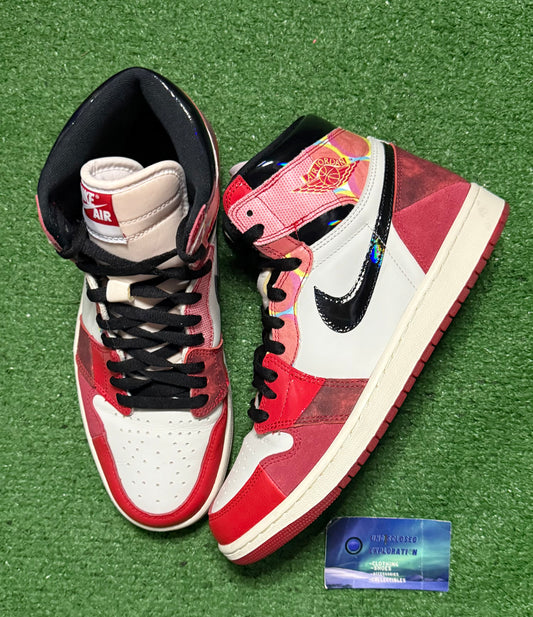 Jordan 1 Spider Man Next Chapter 10 Men/11.5 Women “Preowned”