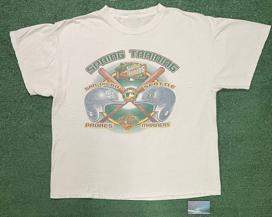 Vintage 2000s Seattle Mariners San Diego padres spring training tee