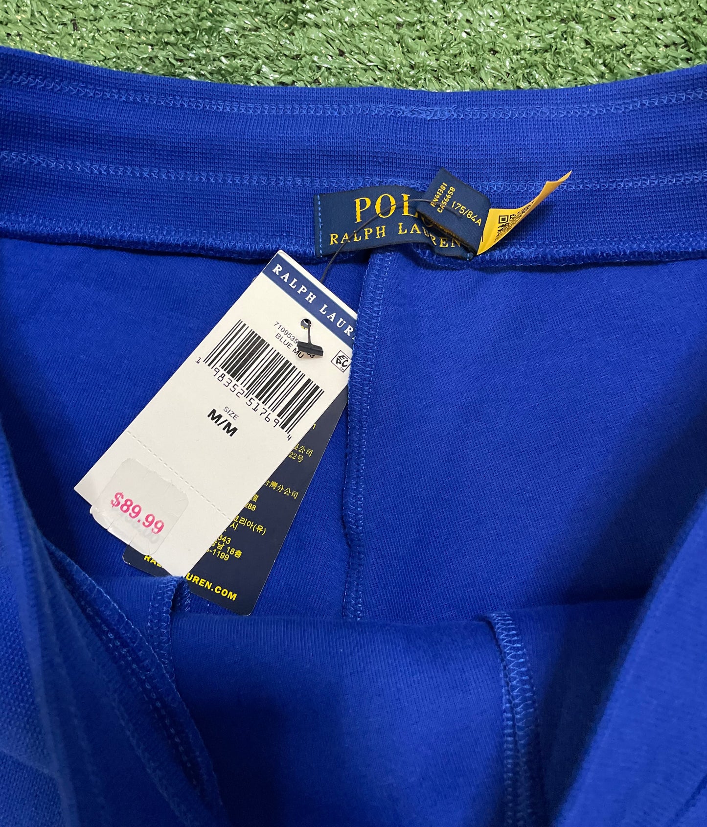 Polo Ralph Lauren blue double knit track pants