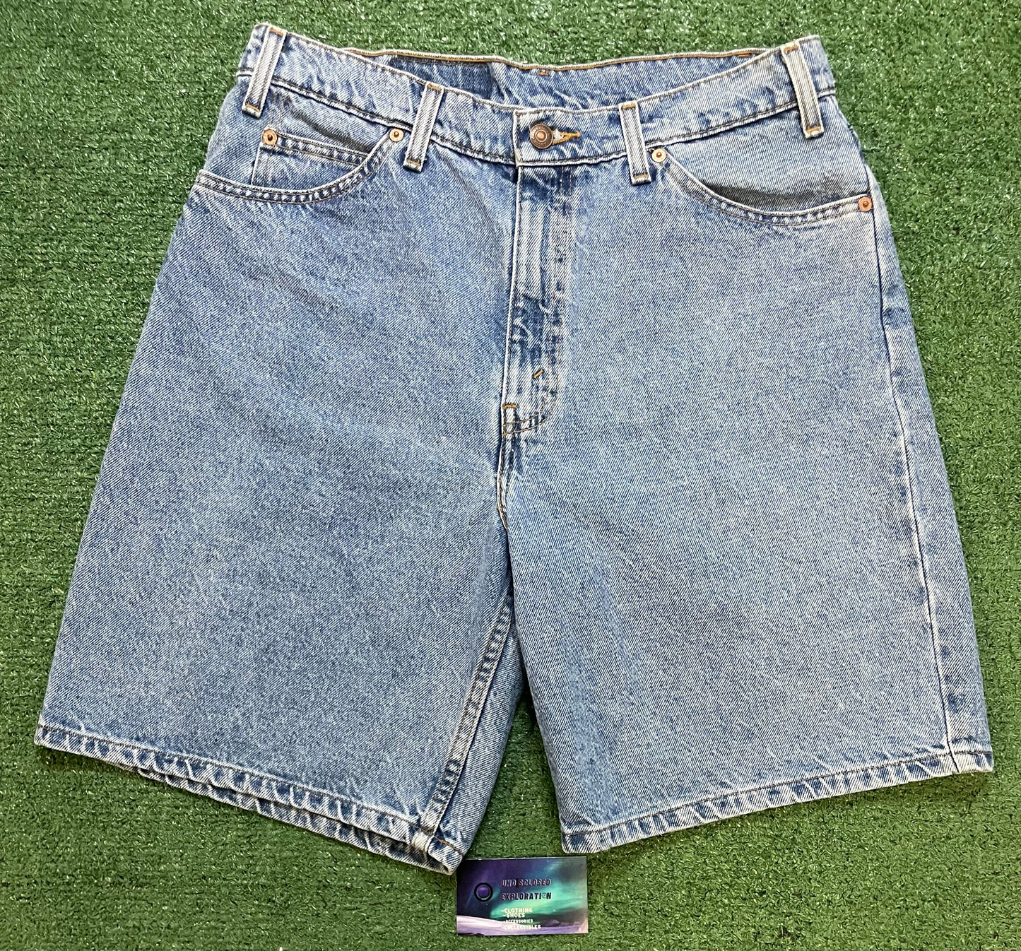 Vintage 1990s Levi 550 orange tab Jean shorts