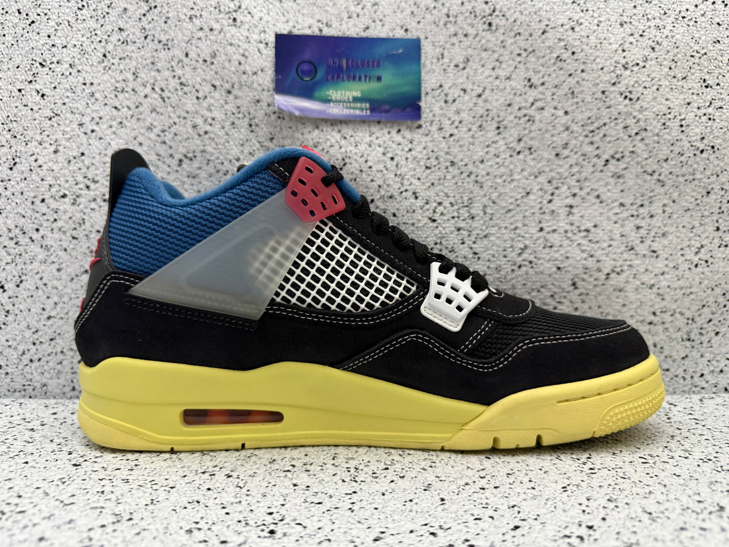 Jordan 4 Union Noir 9 Men/10.5 Women “Preowned”