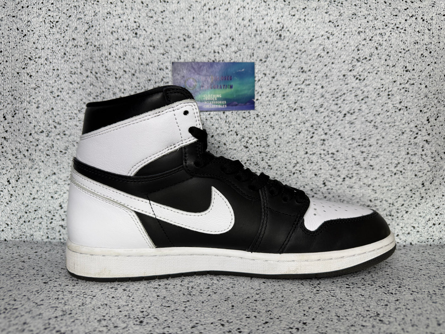 Jordan 1 High Black White 10 Men/11.5 Women “Preowned”