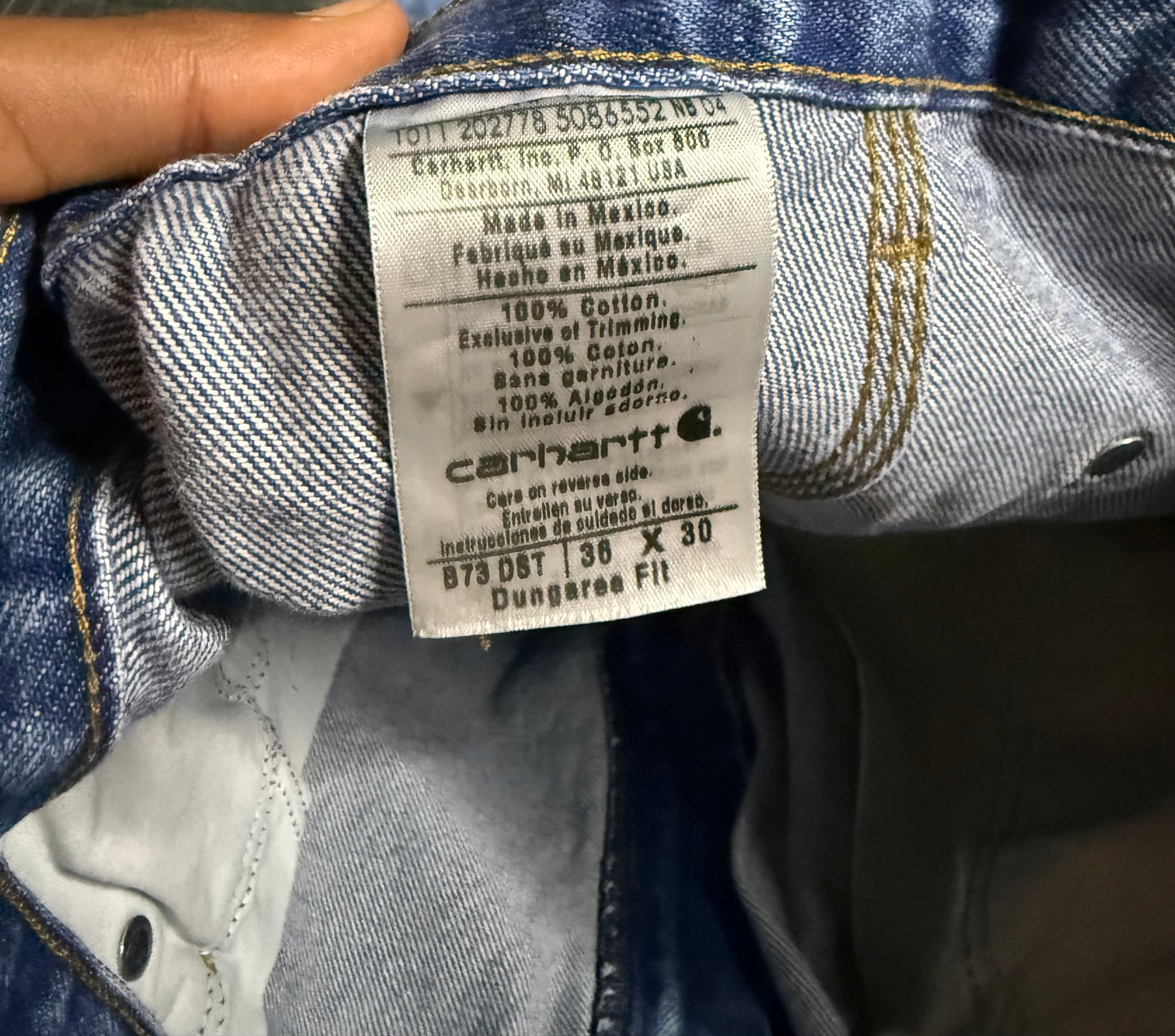 Carhartt Double Knee Jeans Blue