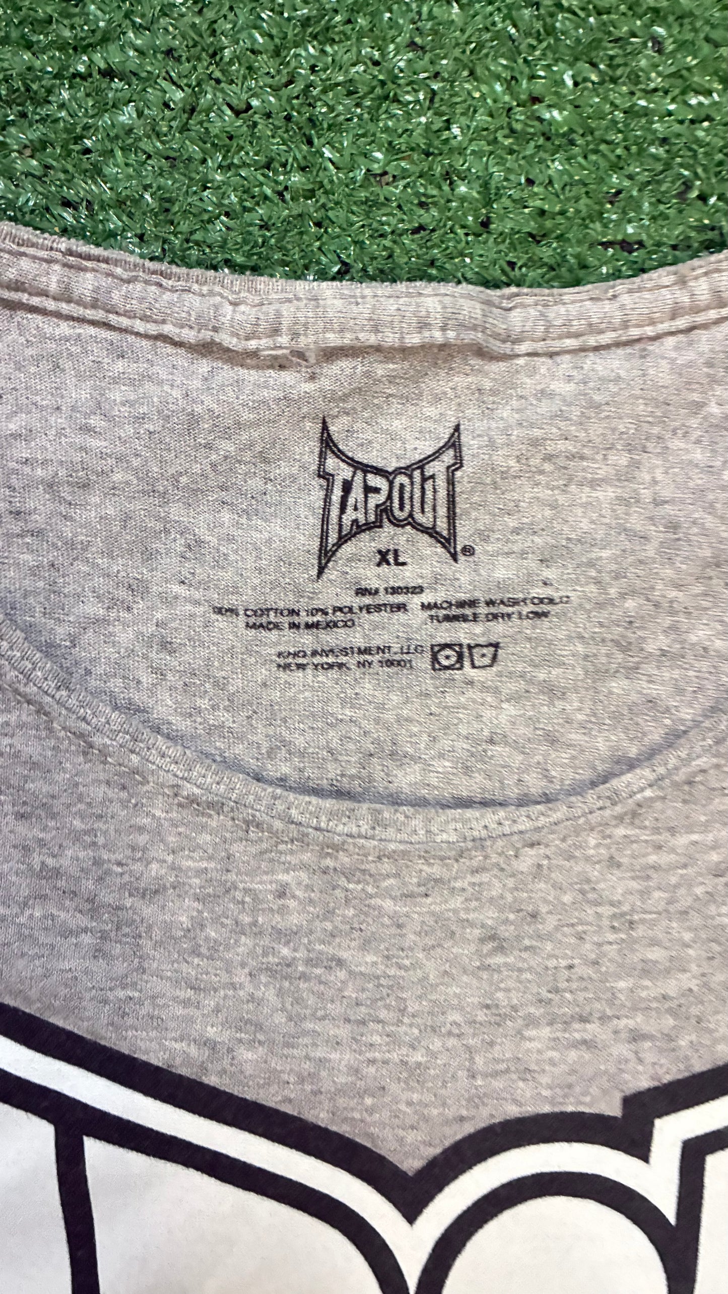 Tapout discipline & honor grey tee