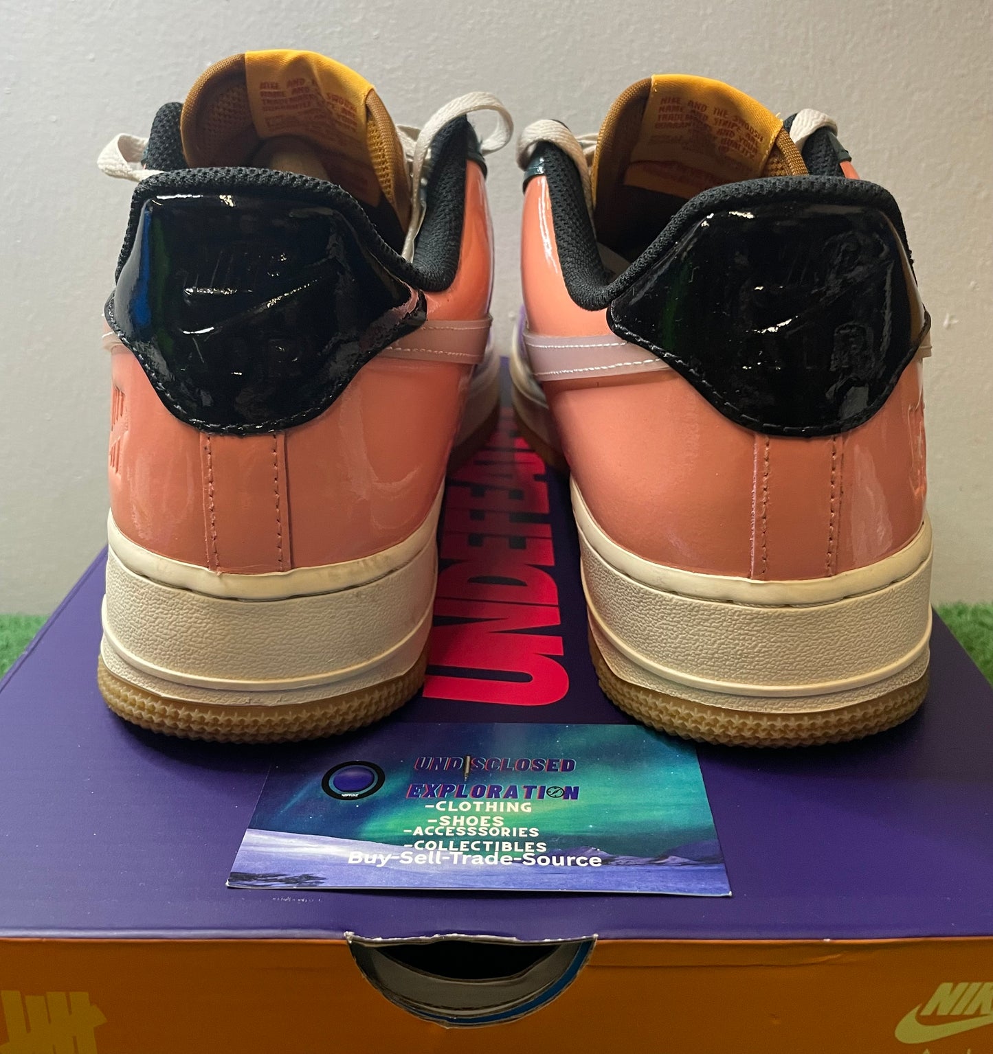 Nike X undefeated Air Force 1 low Celestine blue size 9.5men/11women