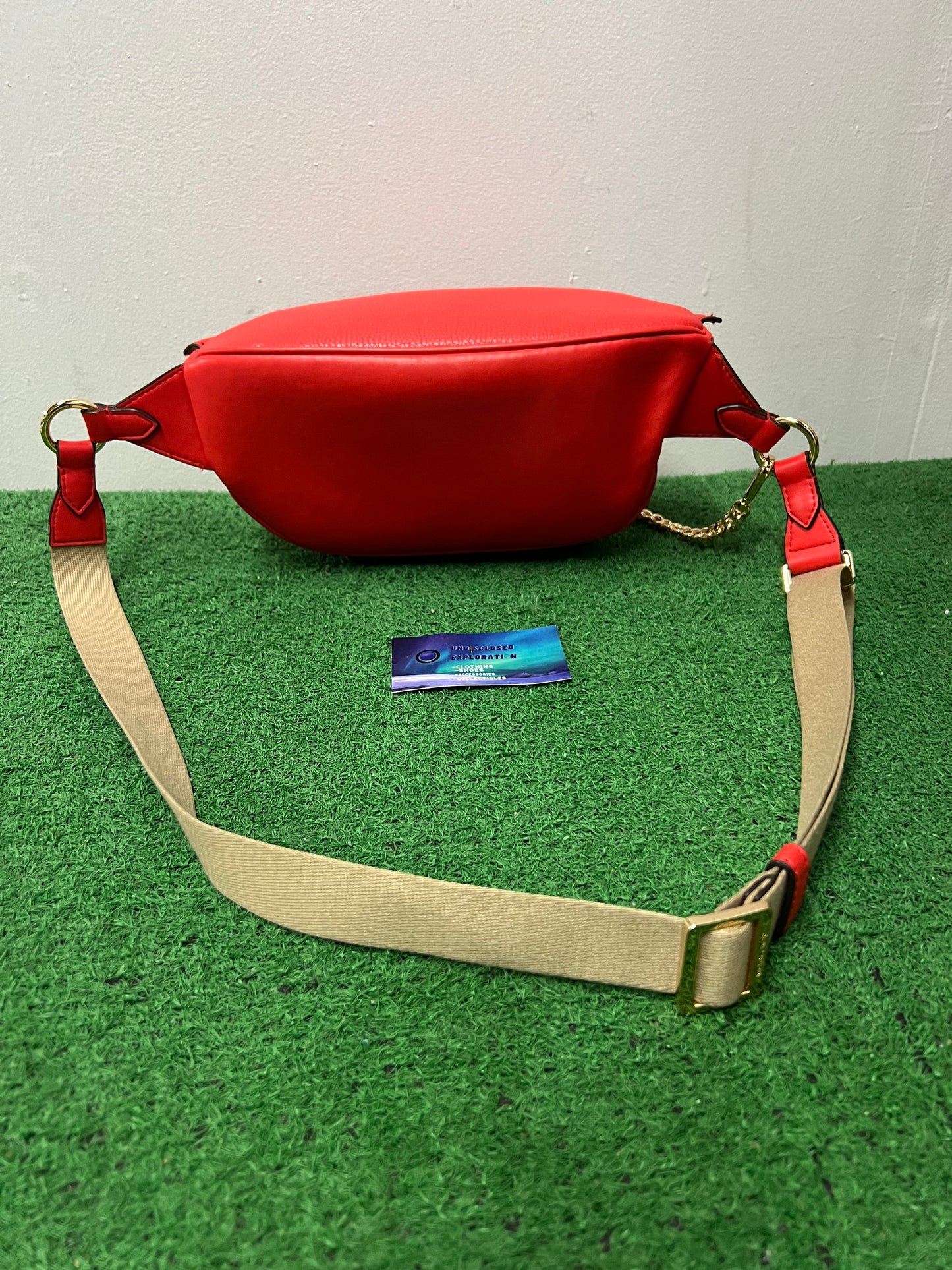 Michael Kors Maisie Waist Fanny Pack Crossbody Waist Pack Sling Bag Red