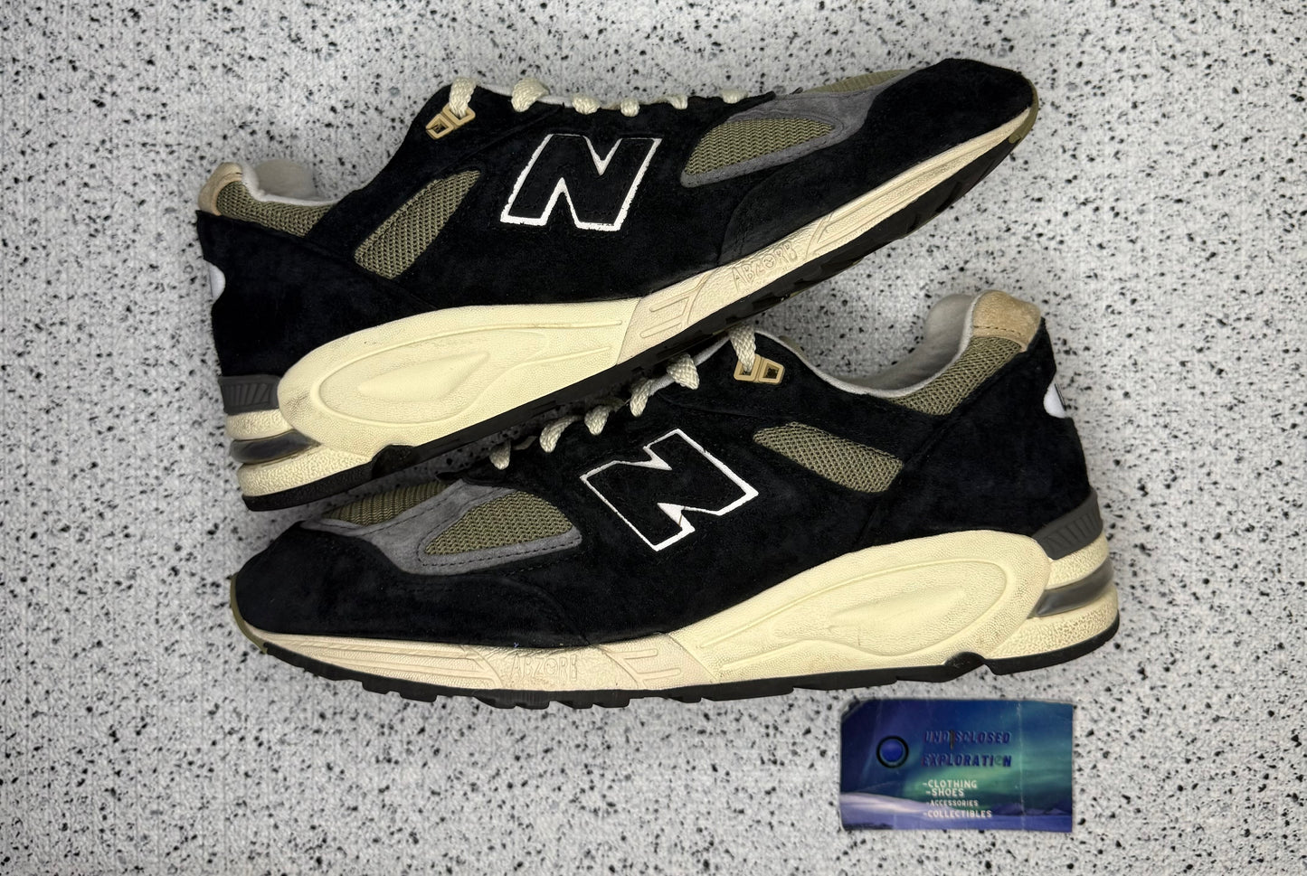 New Balance 990v2 Teddy Santis Black 10 Men/11.5 Women “Preowned”