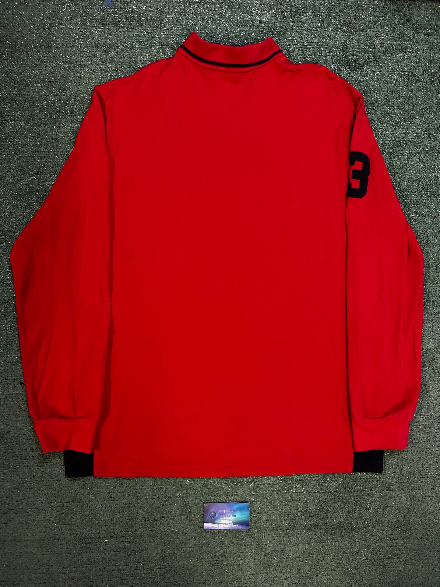 Vintage red Polo Ralph Lauren rugby longsleeve
