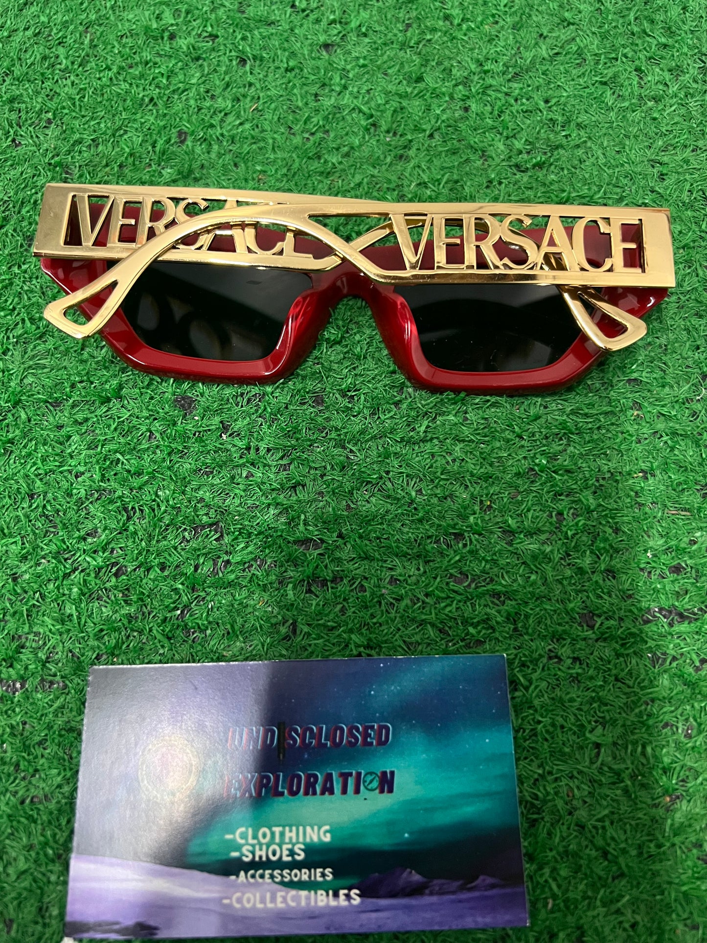 Versace red and gold sunglasses MOD 4432