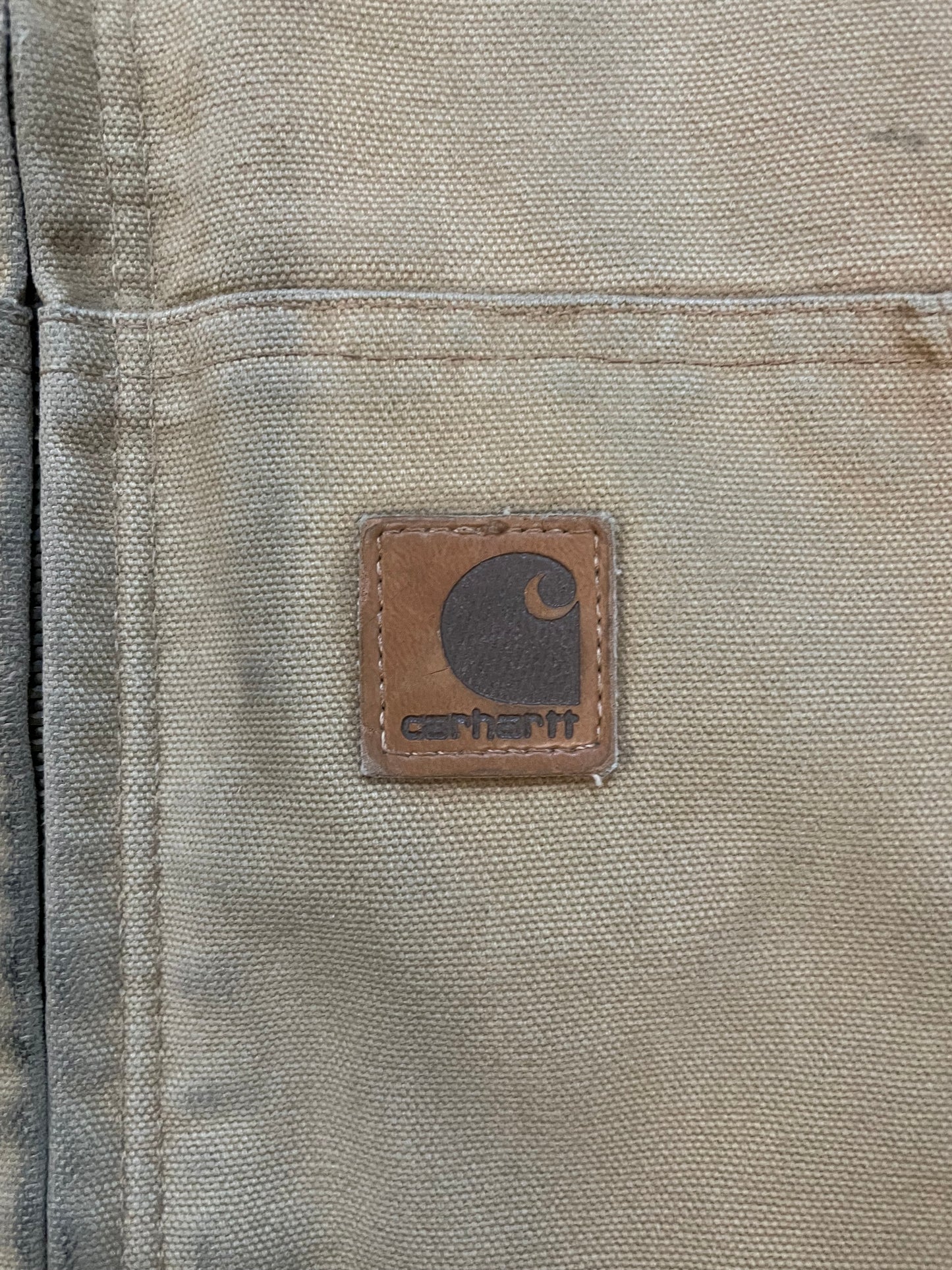 Vintage 1990s Carhartt tan hooded jacket