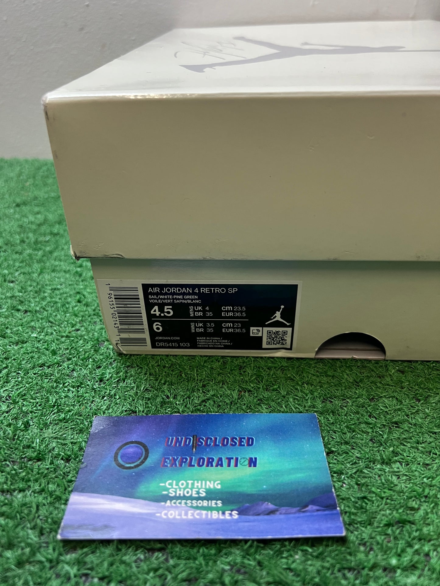 Jordan 4 pine green sb size 4.5men/6women