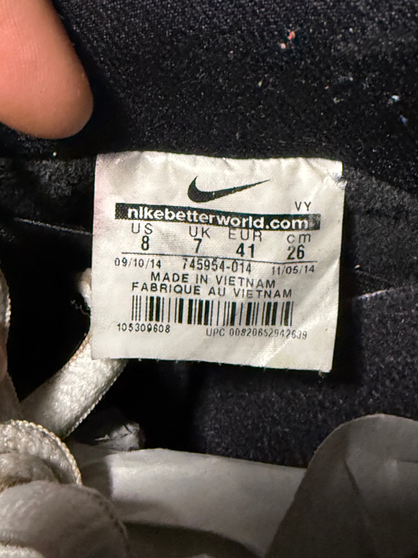 Nike Dunk SB Low Fast Times 8 Men/9.5 Women “Preowned”