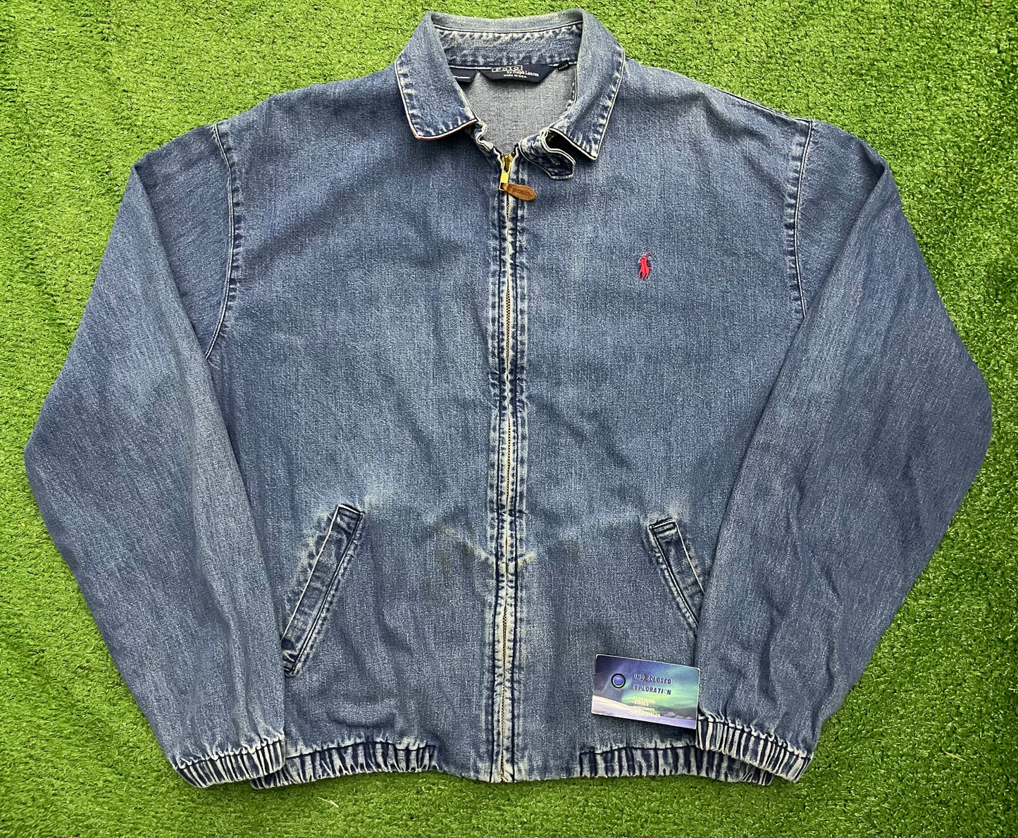 Vintage Polo Ralph Lauren Denim Harrington Jacket