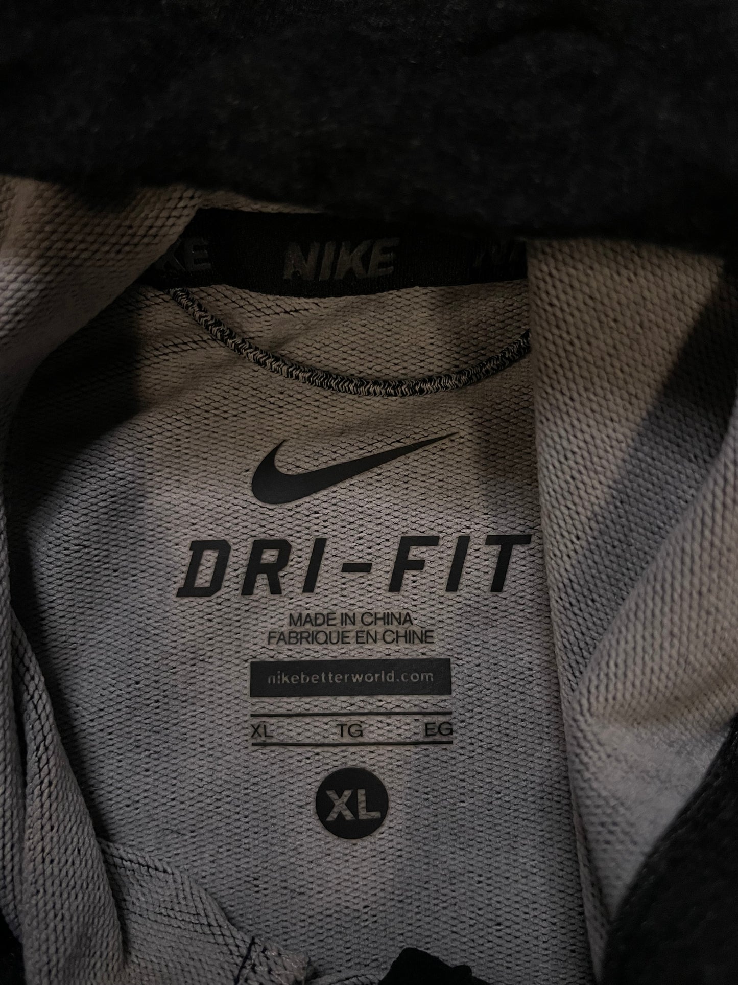 Nike black full-zip Therma-FIT hoodie