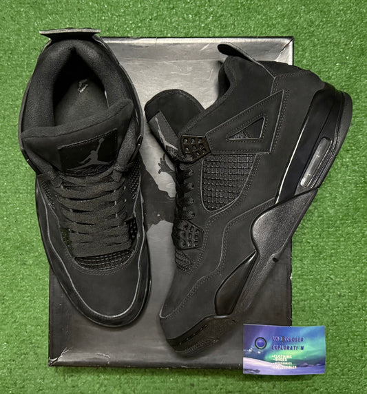Jordan 4 Black Cat 10.5 Men/12 Women “Preowned”