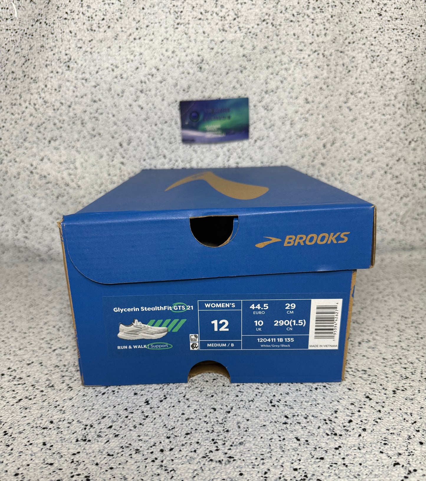 Brooks Glycerin Stealthfit GTS 21 White Grey Black