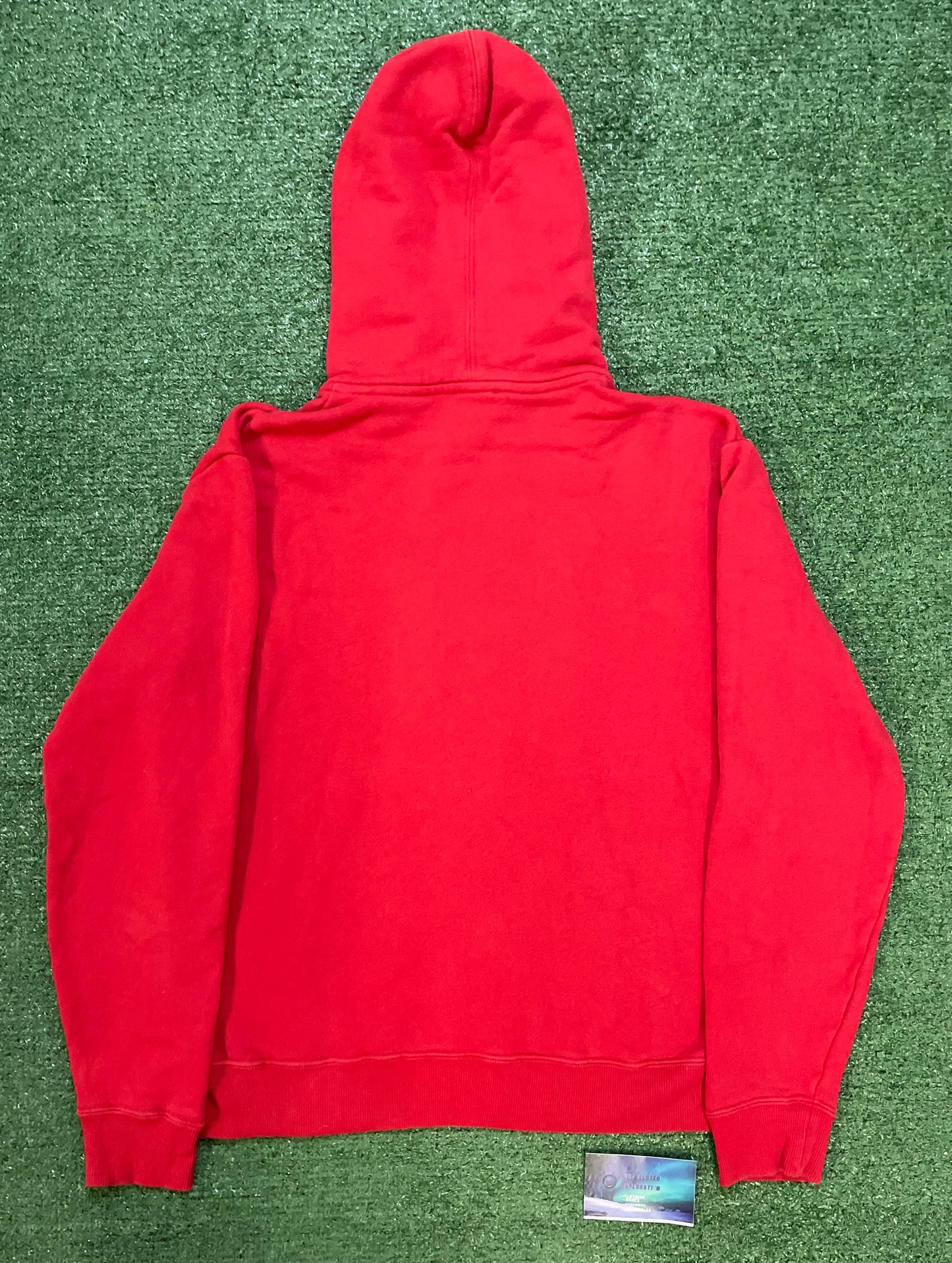 Saint Laurent logo red hoodie
