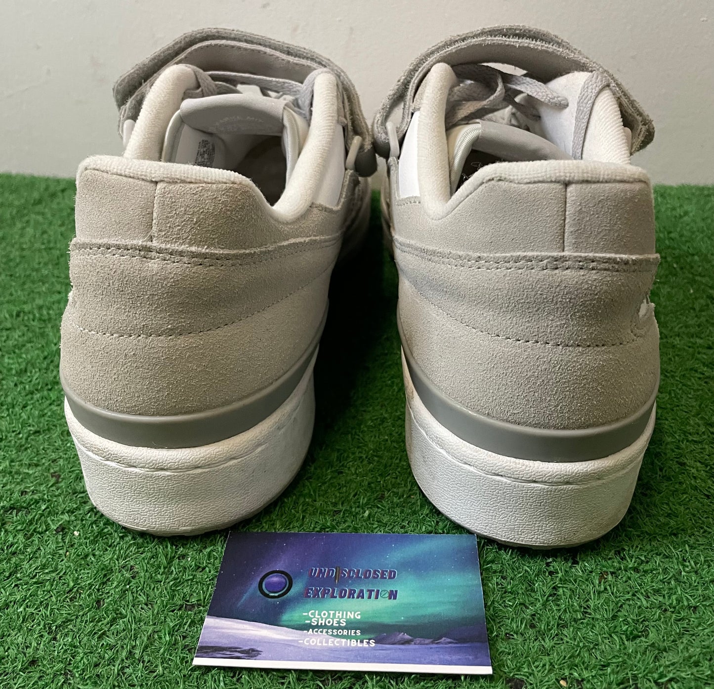 Adidas forum low grey size 14men/15.5women