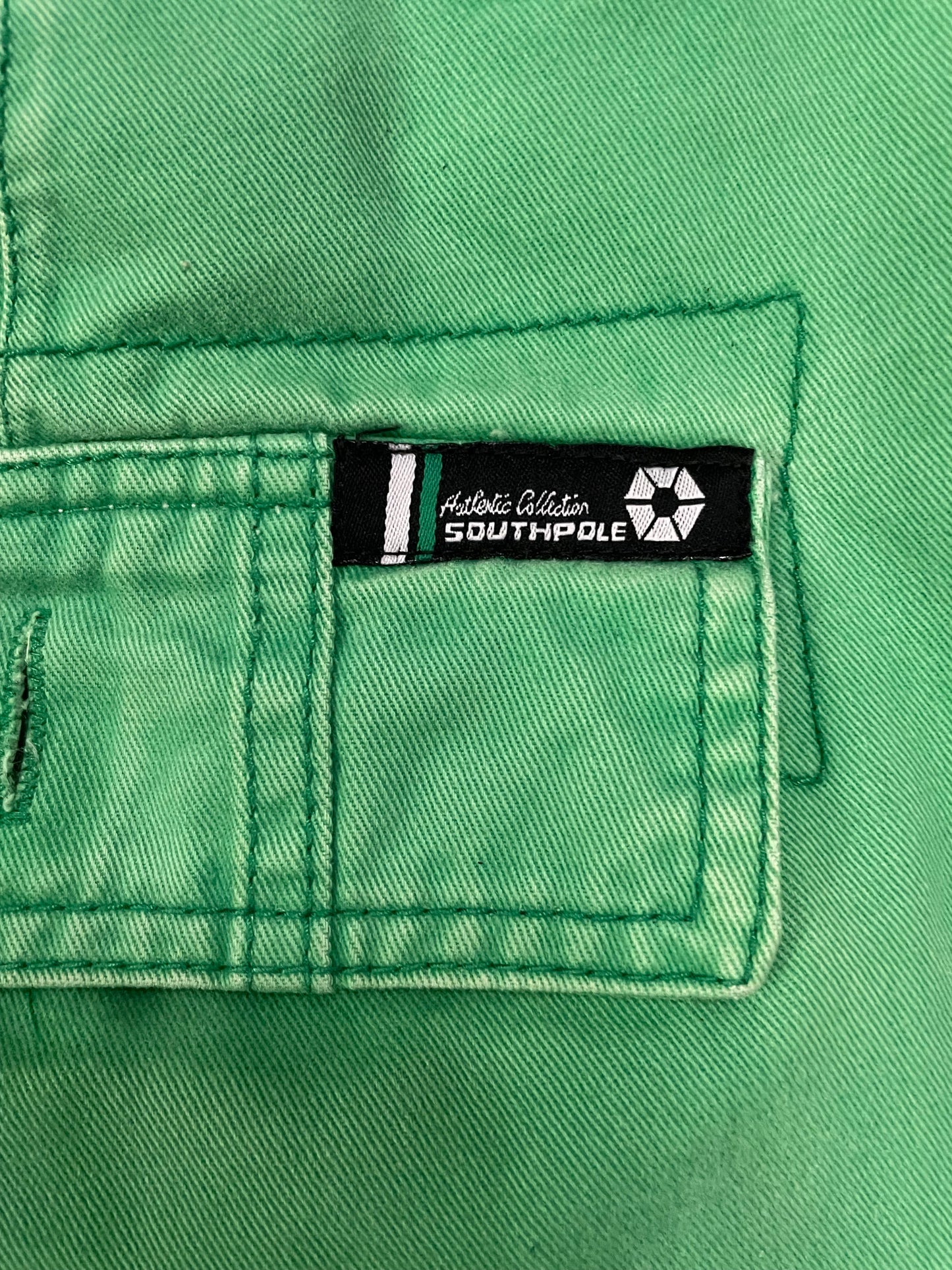 Vintage Green South Pole cargo shorts